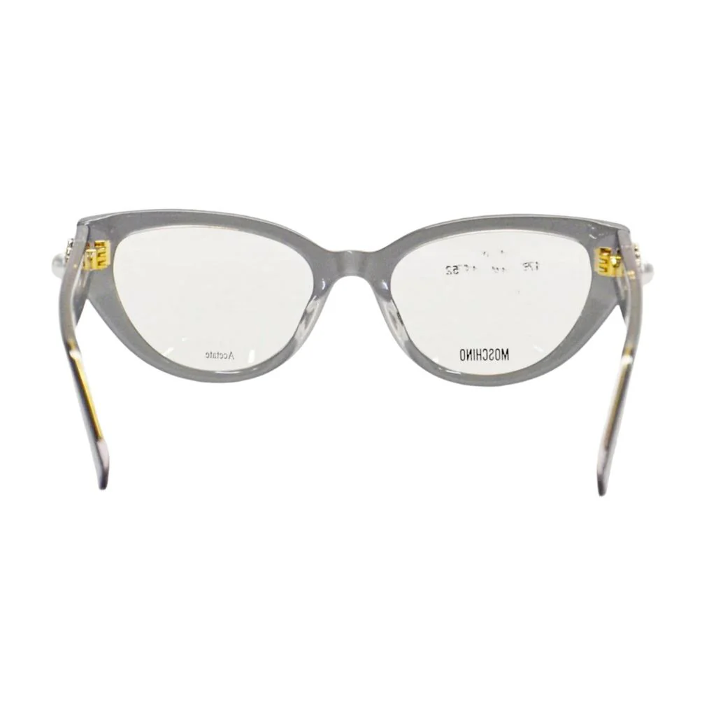 Moschino Women's MOS631 KB7 Glasses Grey with Clear lenses - Image 2
