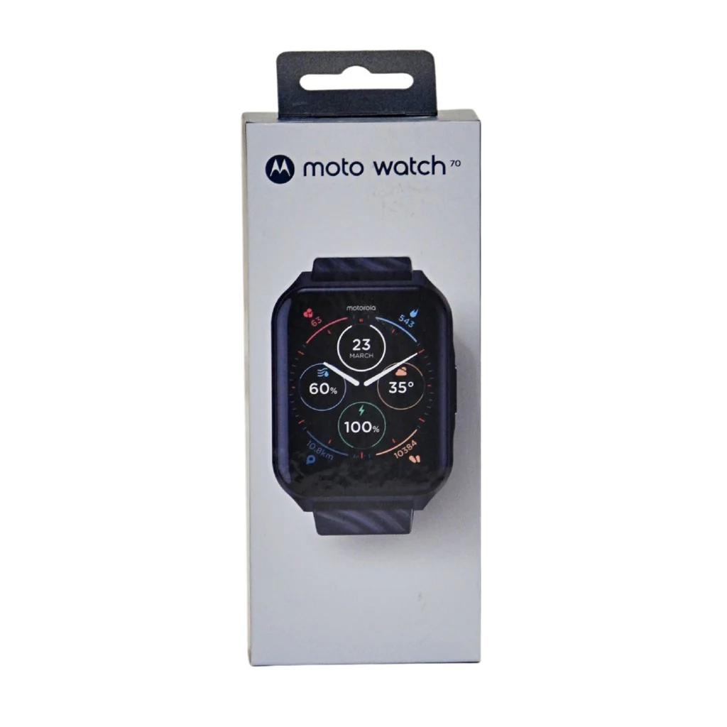 Motorola Moto Watch 70 Smartwatch with Heart Rate Monitor - Black - Image 5