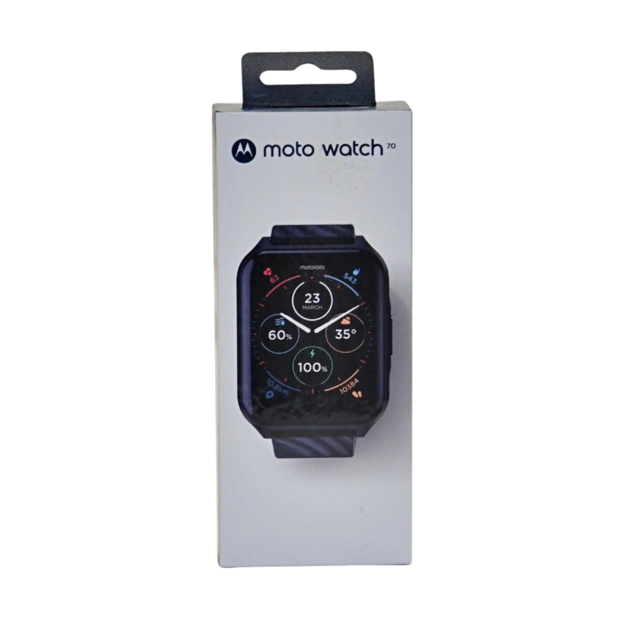 Motorola Moto70 Smartwatch with Heart Rate Monitor Watch - Black - Image 5