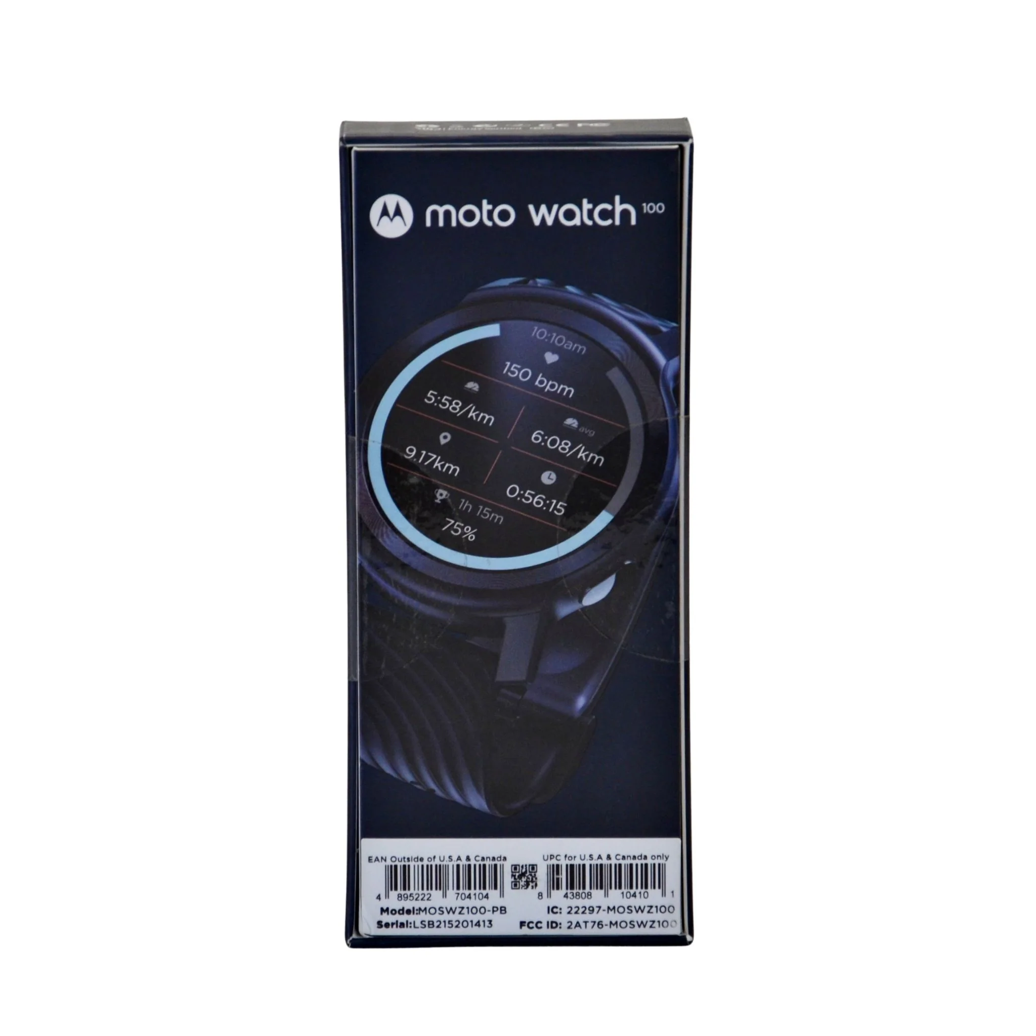 Motorola Moto Unisex MOSWZ100-PB Smartwatch - Phantom Black - Image 5