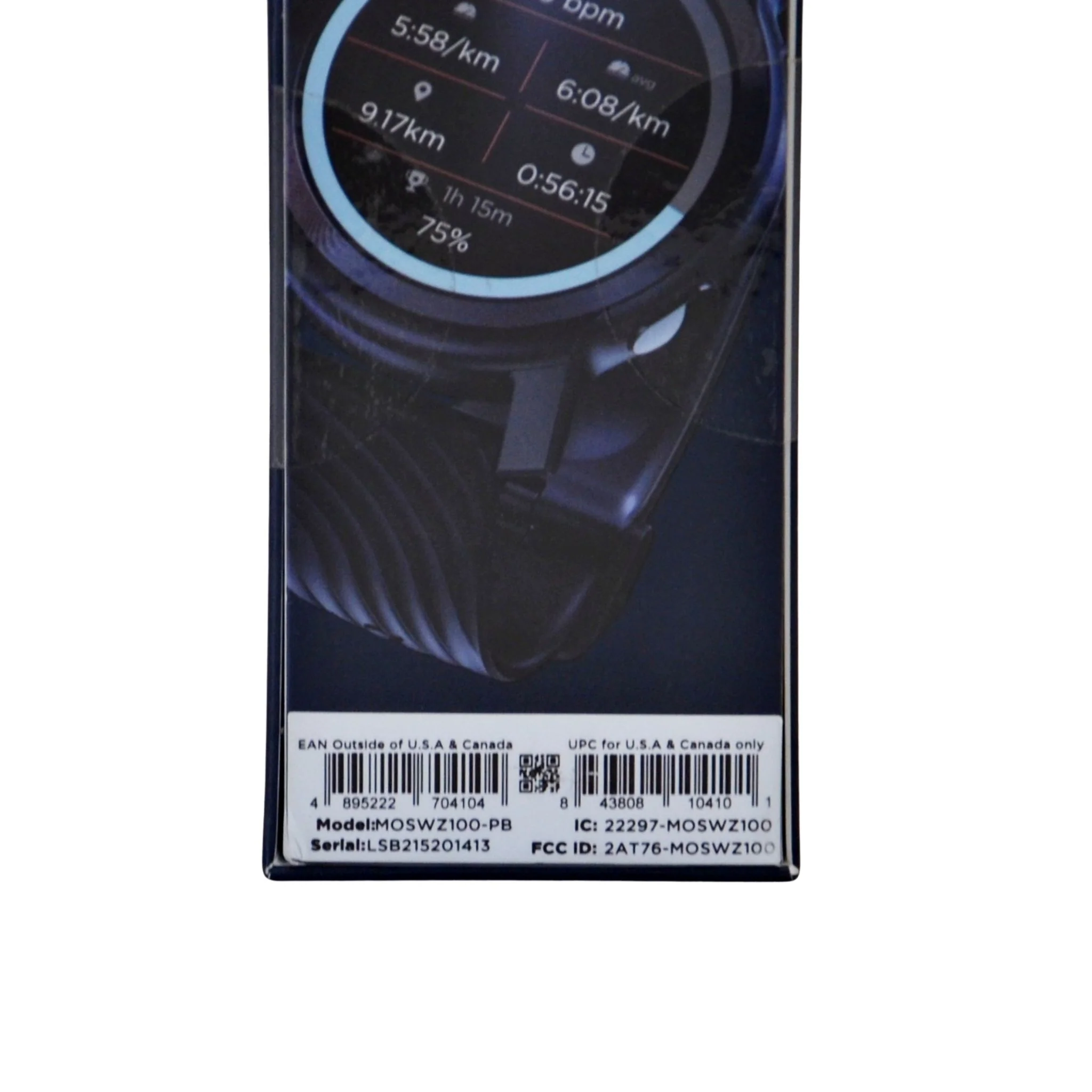Motorola Moto Unisex MOSWZ100-PB Smartwatch - Phantom Black - Image 6