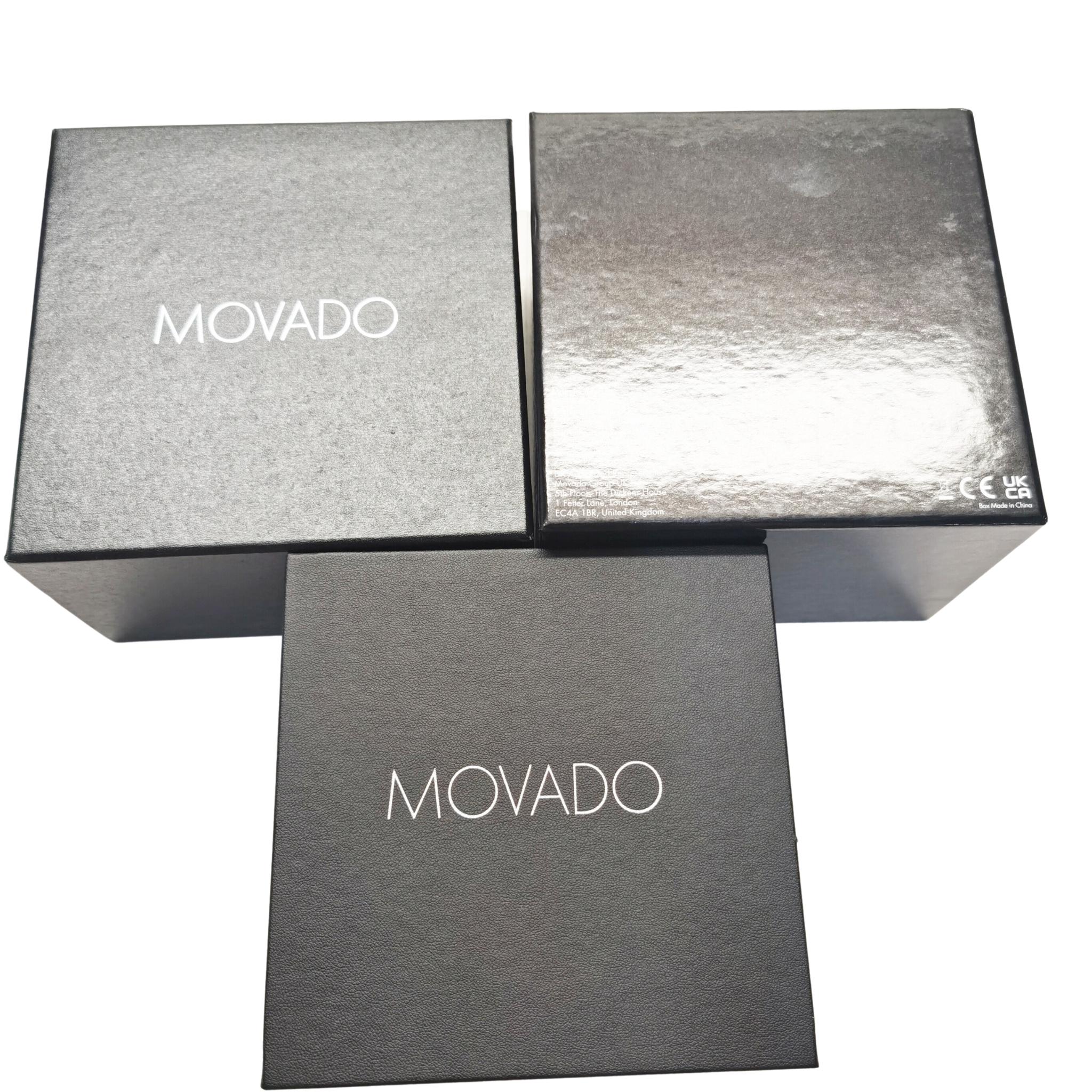 Movado Men's 2100014 Museum Black Dial Swiss Quartz Watch - Image 8