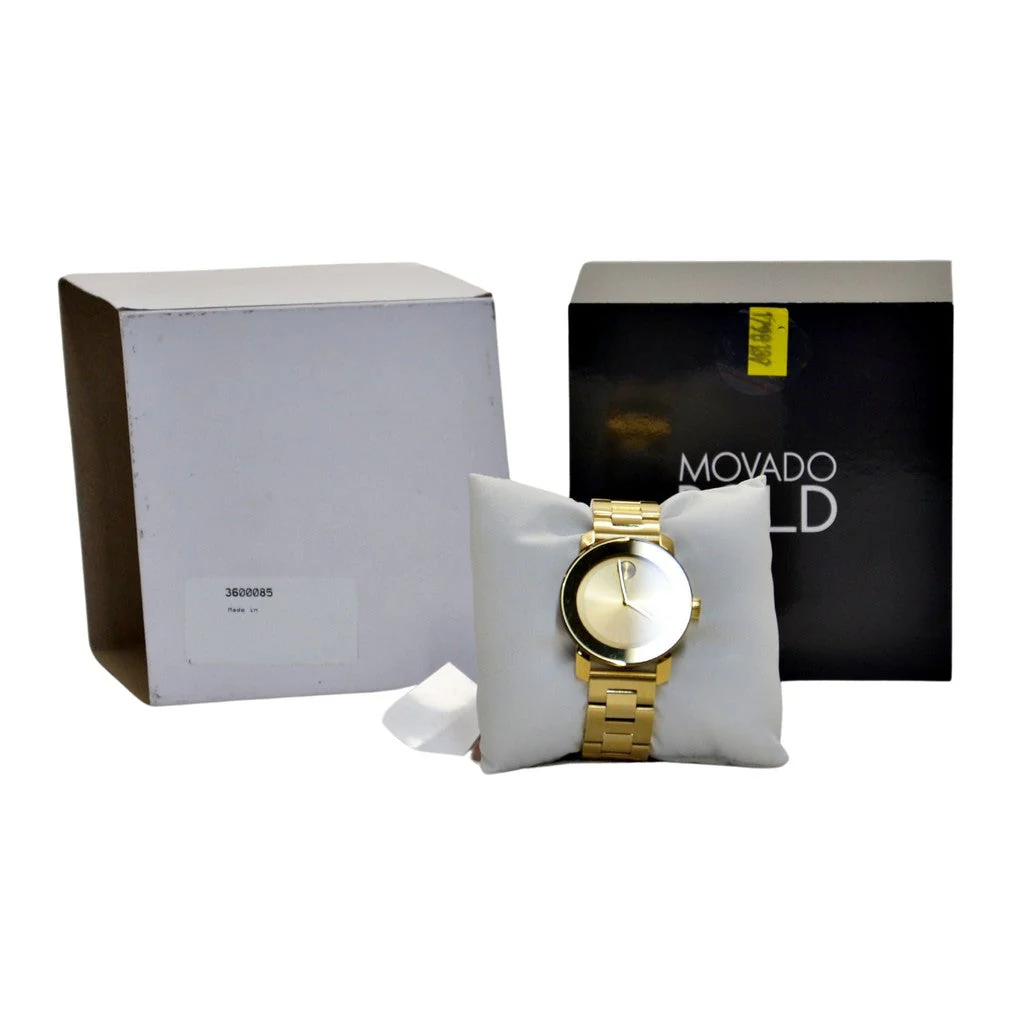Movado Bold Ladies Watch Gold-tone Mesh - Image 2