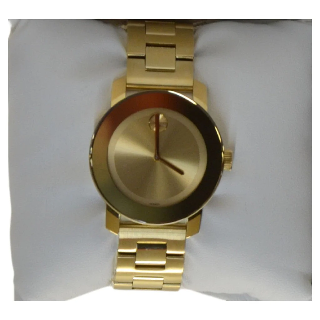 Movado Bold Ladies Watch Gold-tone Mesh - Image 4