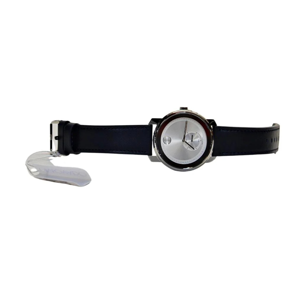 Movado Men's Bold 3600769 Sport Watch - Silver-tone w/navy band - Image 5