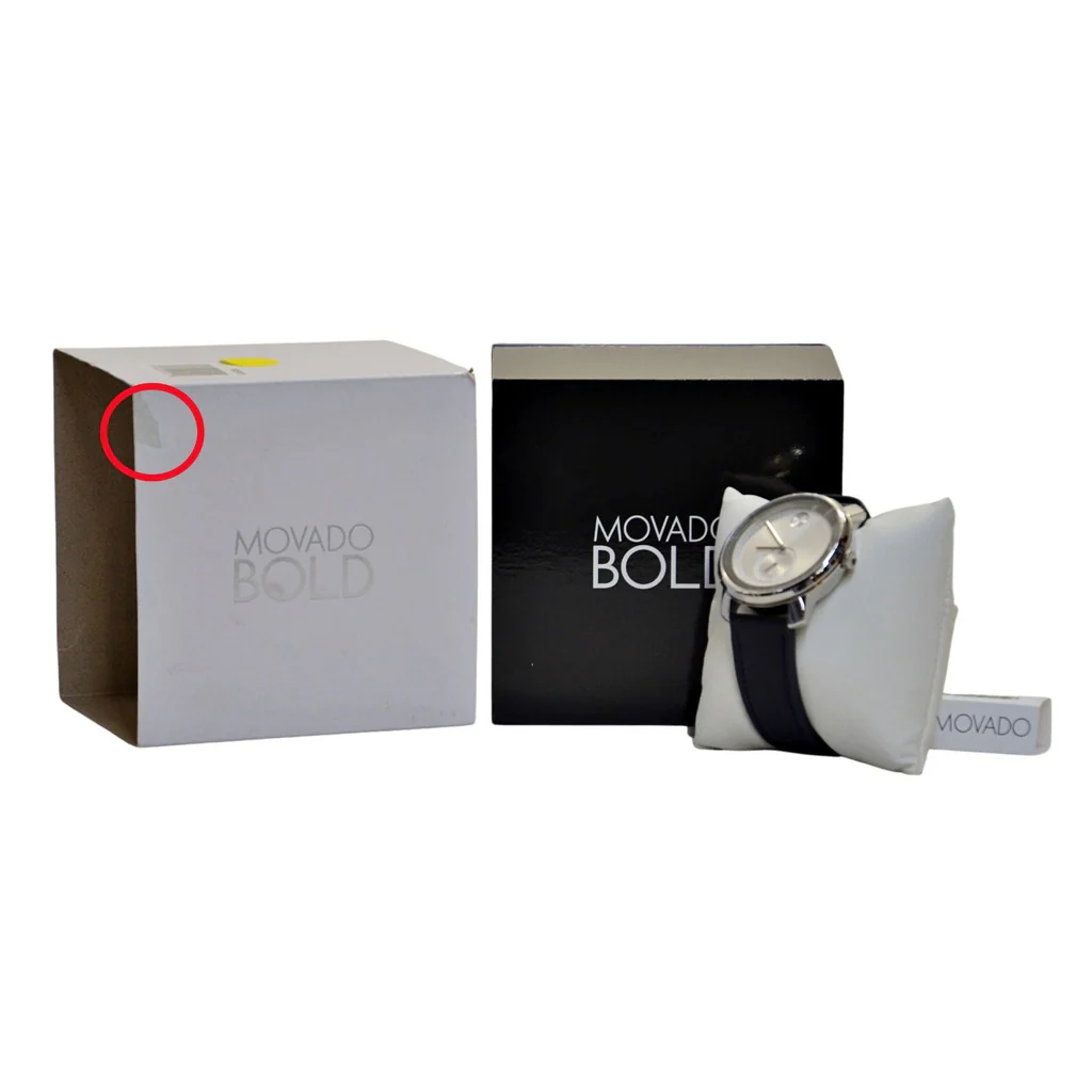 Movado Bold Men's 3600769 Sport Watch - Silver-tone w/navy band