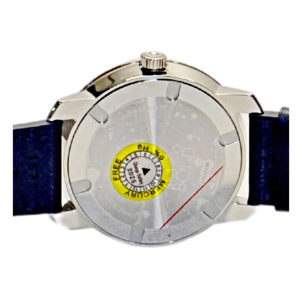 Movado Bold Men's 3600769 Sport Watch - Silver-tone w/navy band - Image 5