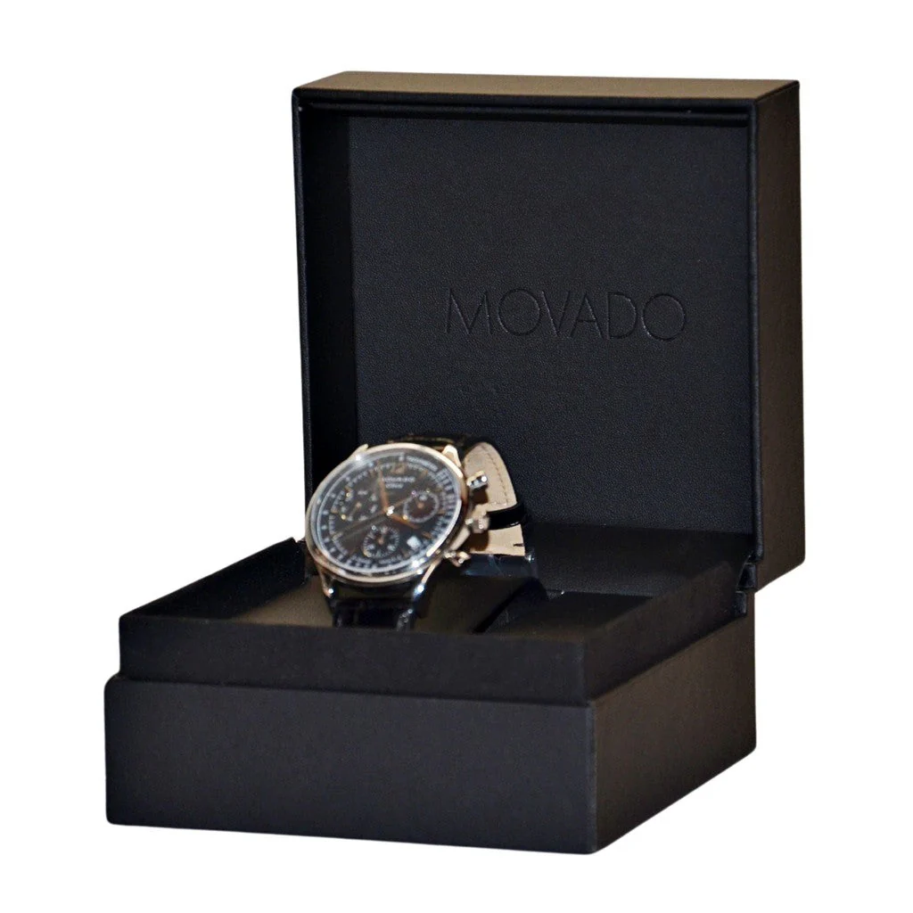 Movado Men's Heritage Series Circa Quartz Watch - Black - Image 2