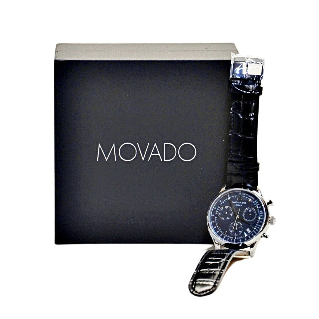 Movado Men's Heritage Series Circa Quartz Watch - Black - Image 3