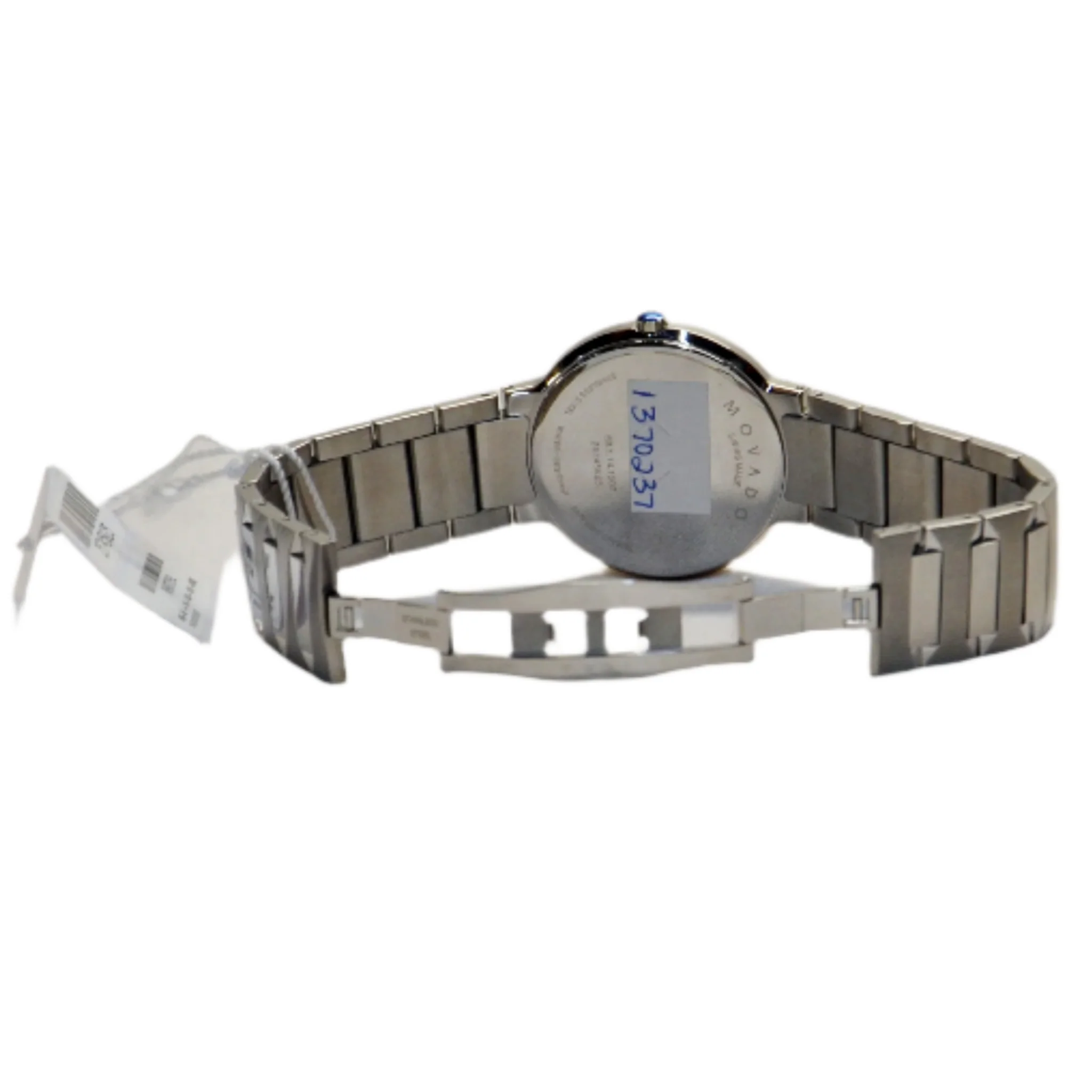 Movado Men's Quartz Black Dial Watch - Silver tone - Image 6