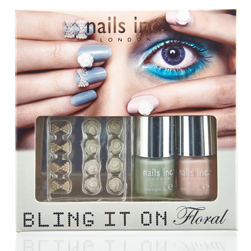 Nails Inc. London Bling It On Floral Spring Nail Kit