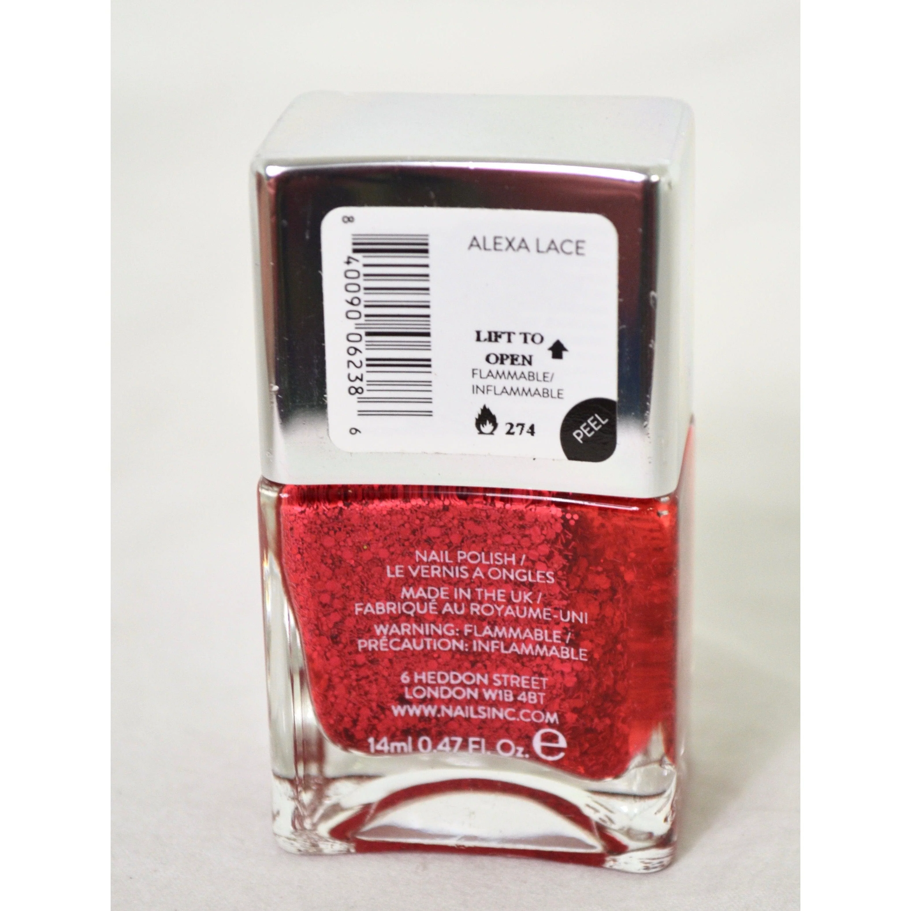 NAILS INC - Nail Polish, Alexa Lace Red - Image 3