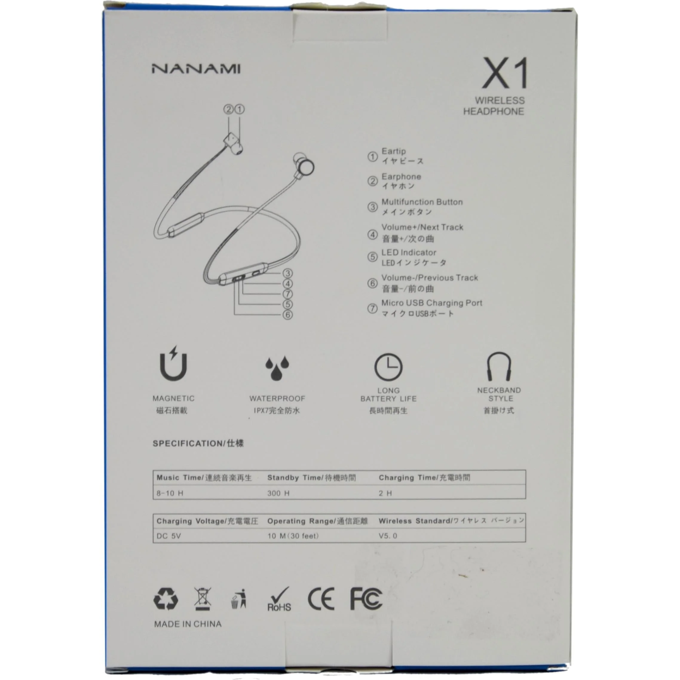 NANAMI X1 IPX7 Bluetooth Wireless Earbuds - Image 3