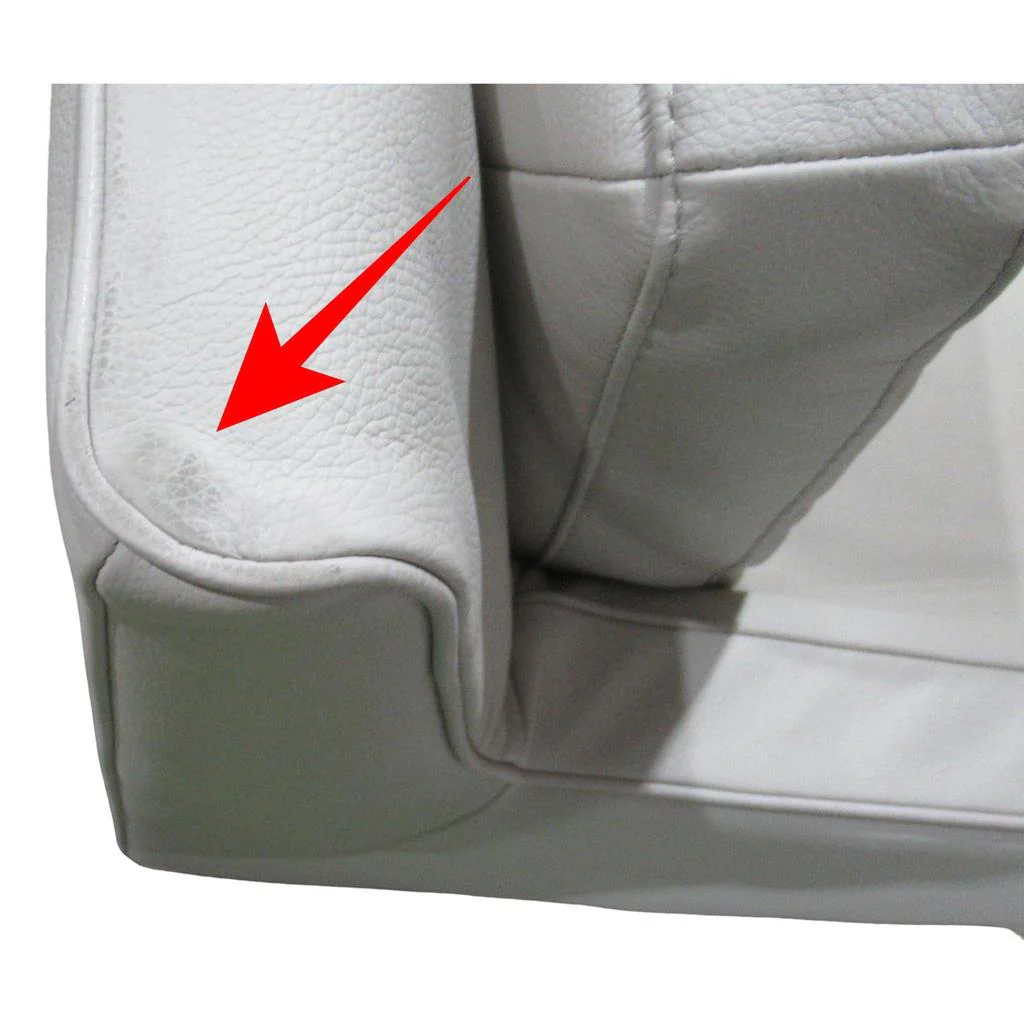 Natuzzi Top Grain Leather Swivel Armchair Beige - Image 5