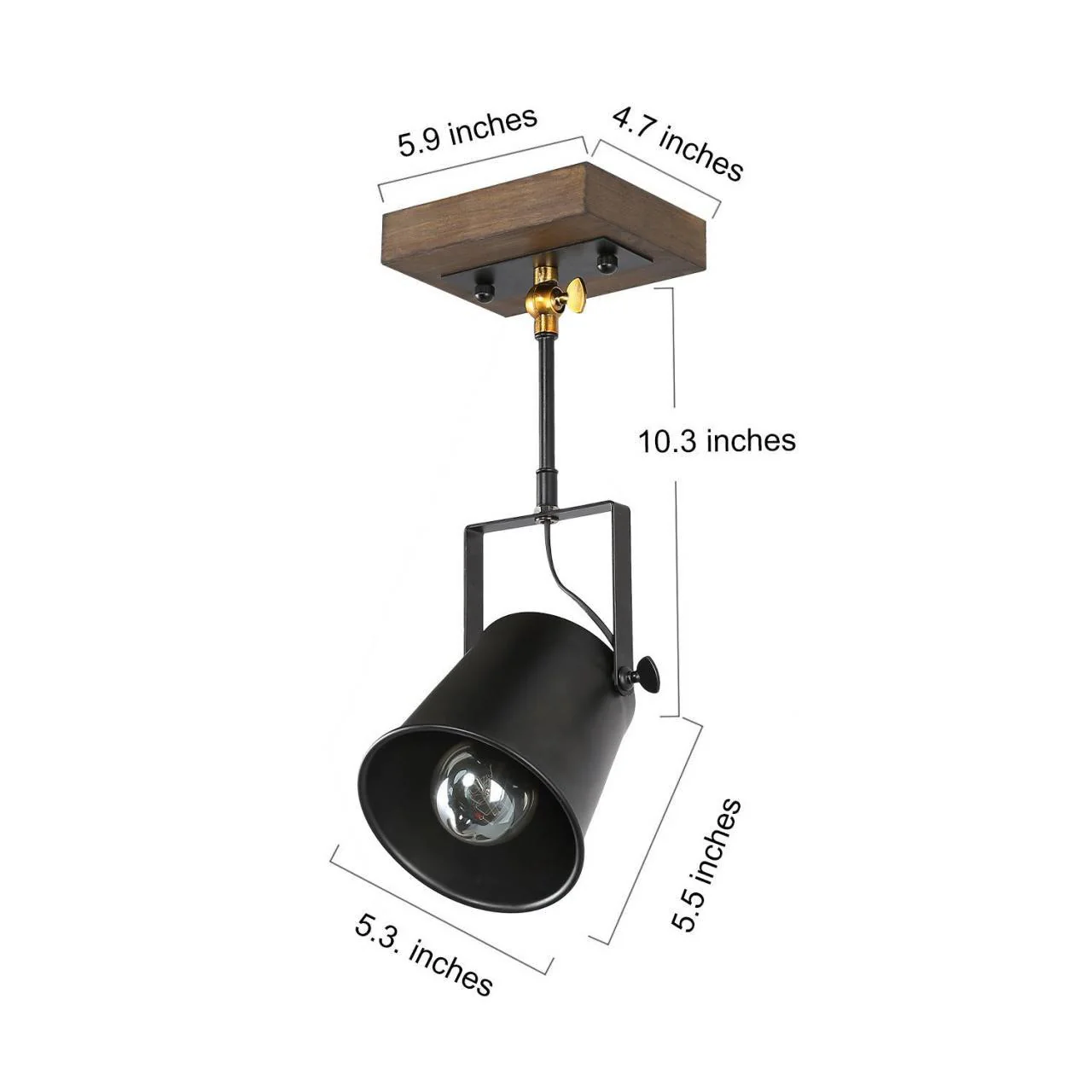 NewWorldDecor Wooden Canopy One-Light Track Kit - Image 4