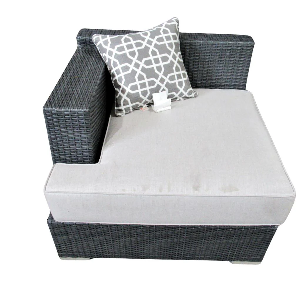 Niko 9-piece Patio Sectional Conversation Set with Fire Table Grey - Image 3