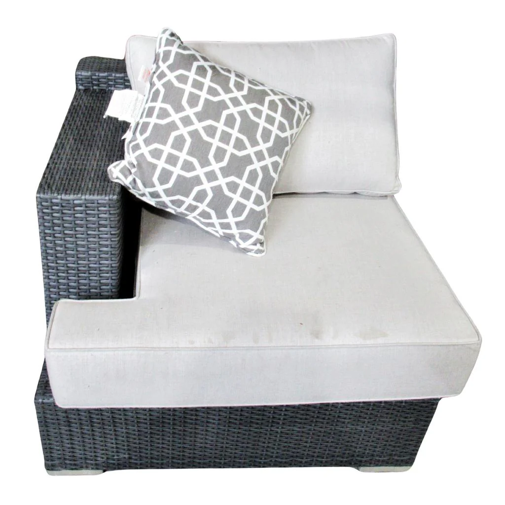 Niko 9-piece Patio Sectional Conversation Set with Fire Table Grey - Image 6