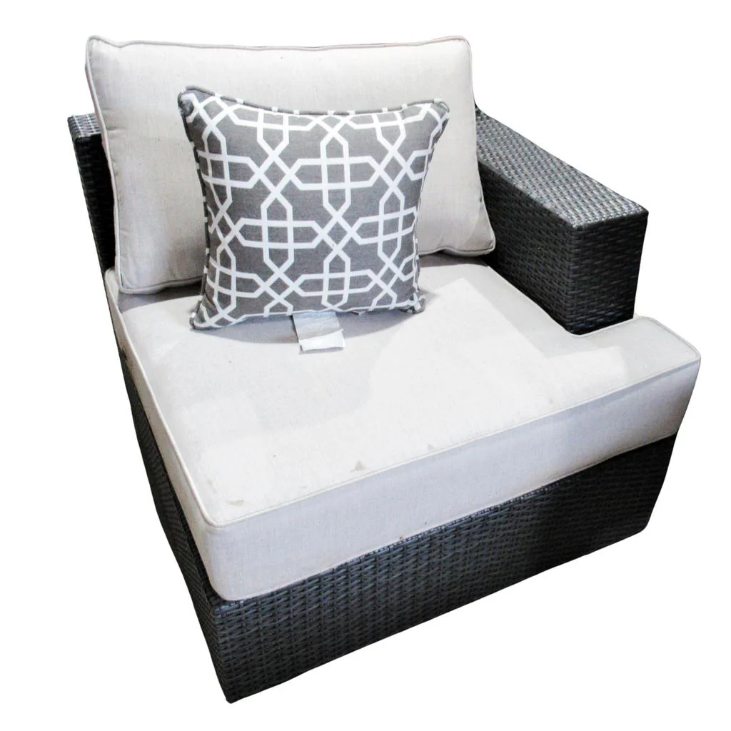 Niko 9-piece Patio Sectional Conversation Set with Fire Table Grey - Image 8