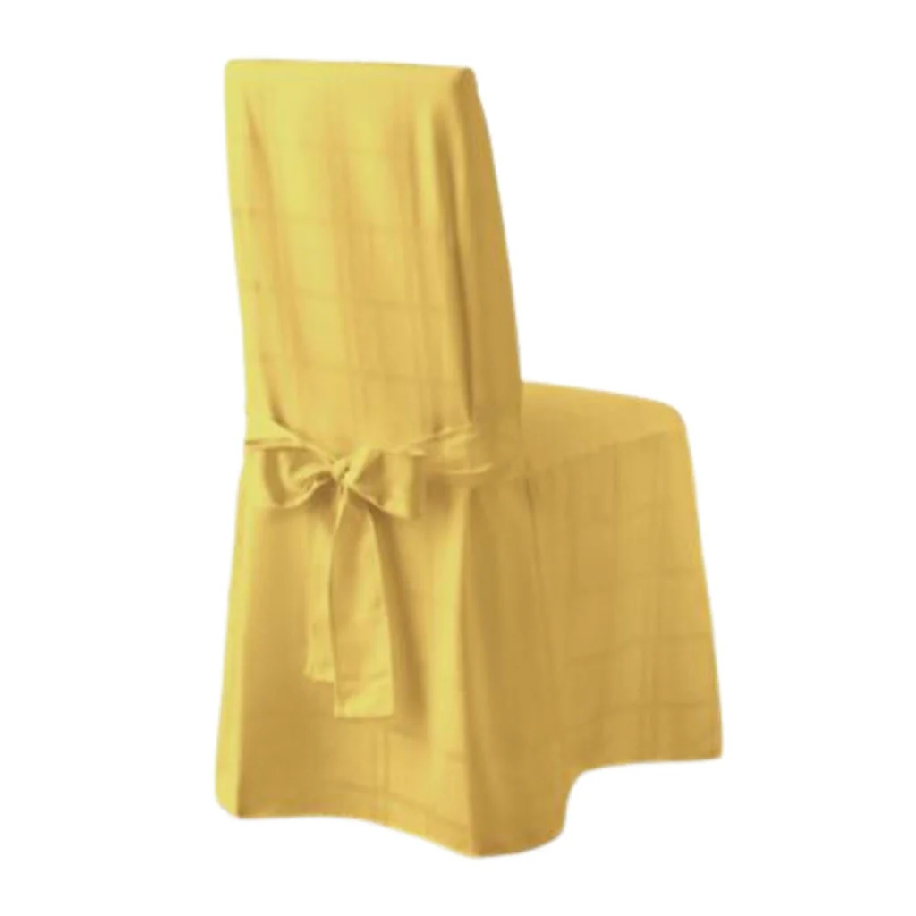 Origins Microfiber Dining Room Chair Cover Yellow - Stained - Image 4