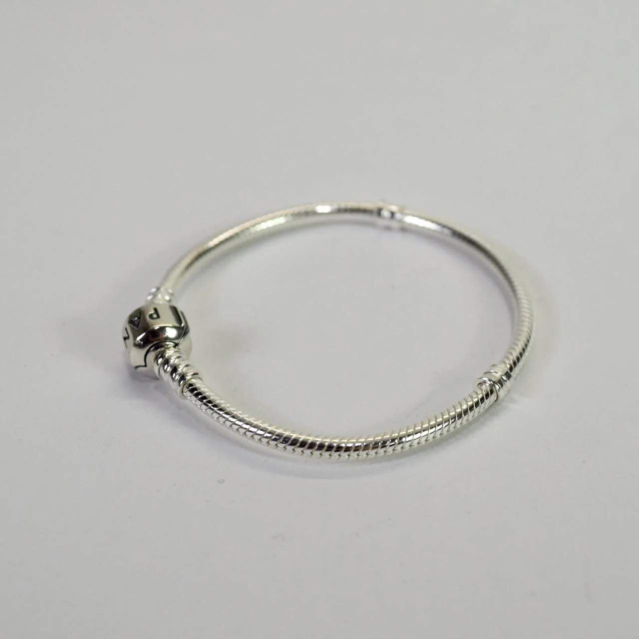 PANDORA Moments Sterling Silver 6.7" Small Snake Chain Bracelet - Image 2