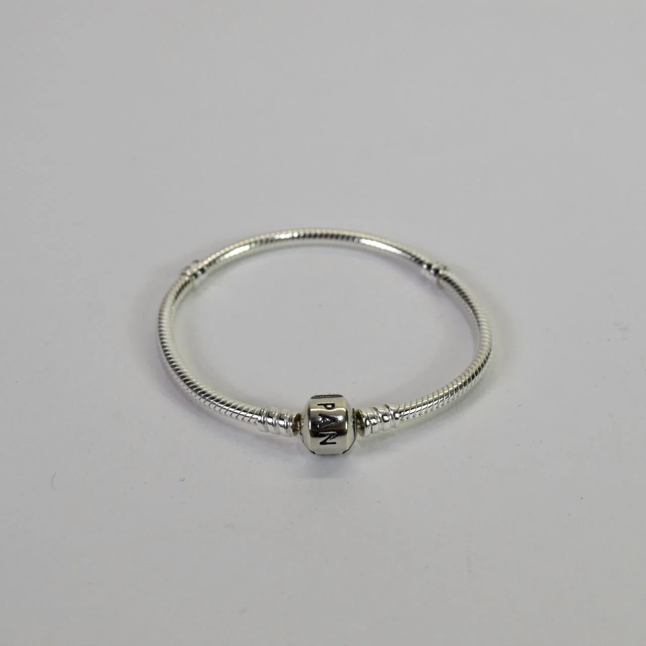 PANDORA Moments Sterling Silver 6.7" Small Snake Chain Bracelet - Image 3