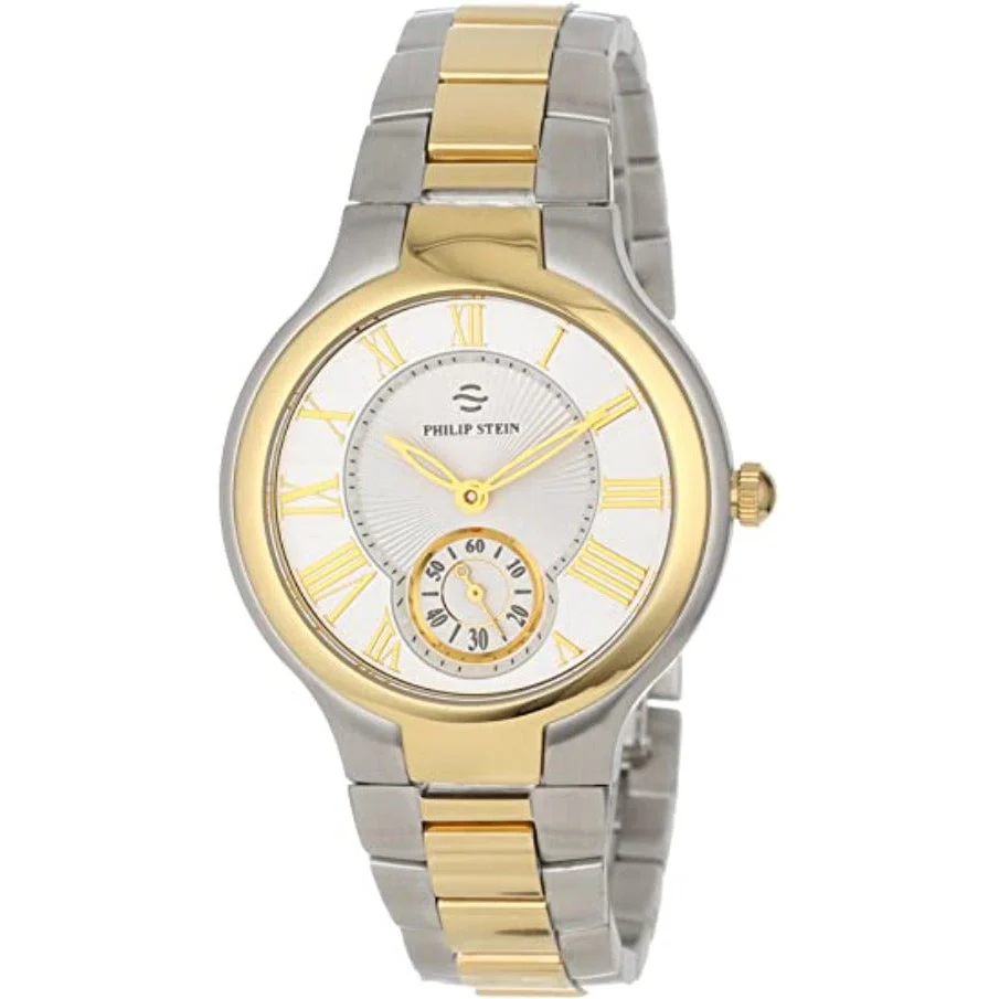 Philip Stein Women's Round Analog Quartz Watch 41TG-CWG-SS3TG