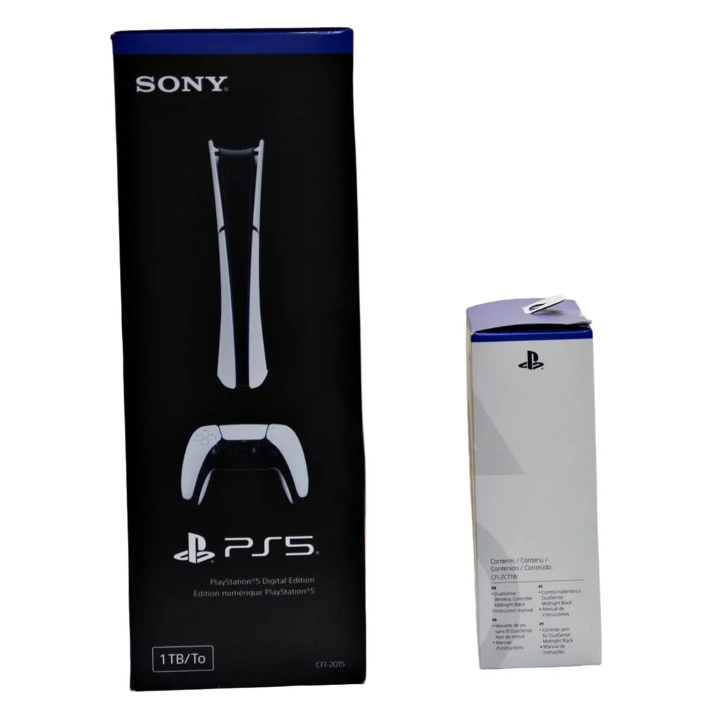 PlayStation 5 Slim Digital Console Bundle with Midnight Black DualSense Wireless Controller - Image 4