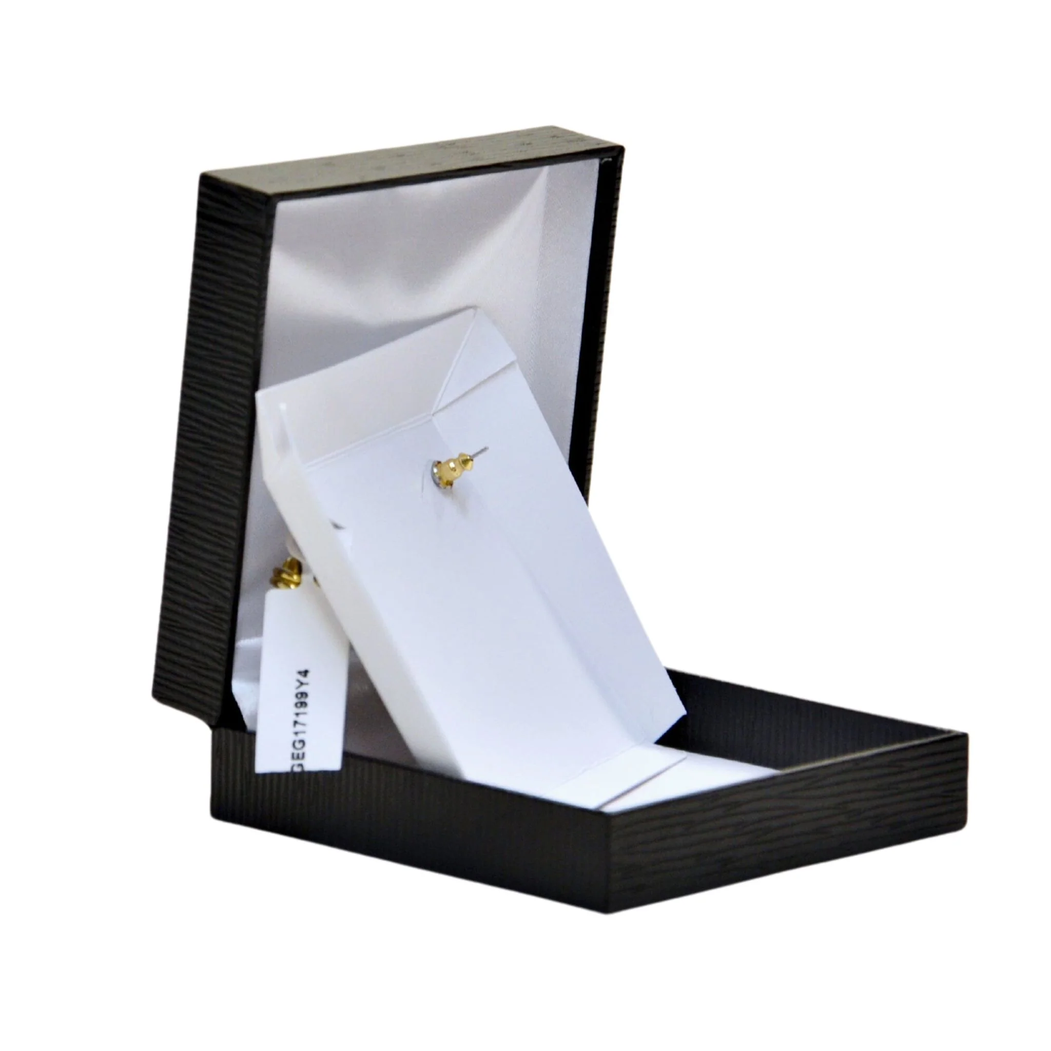 Polished love knot earrings in yellow gold - Image 4