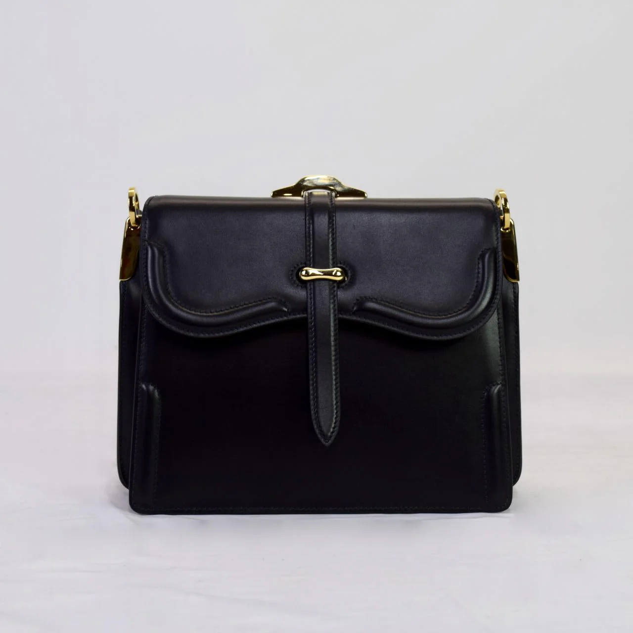 Prada Belle Small Leather Tote Black - Image 6