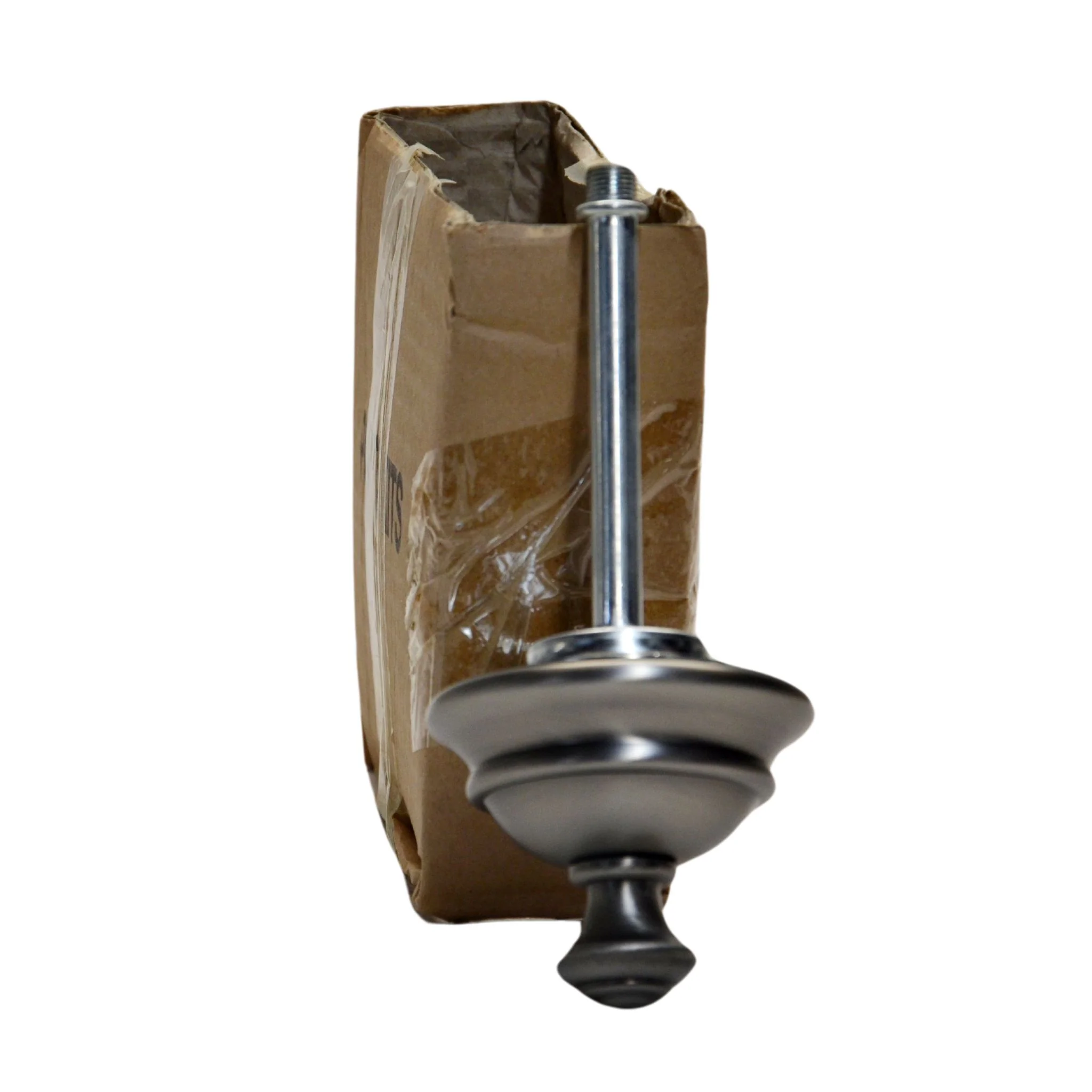 Progress Lighting Semi-Flush Light with Etched Glass Antique Nickel - Image 5