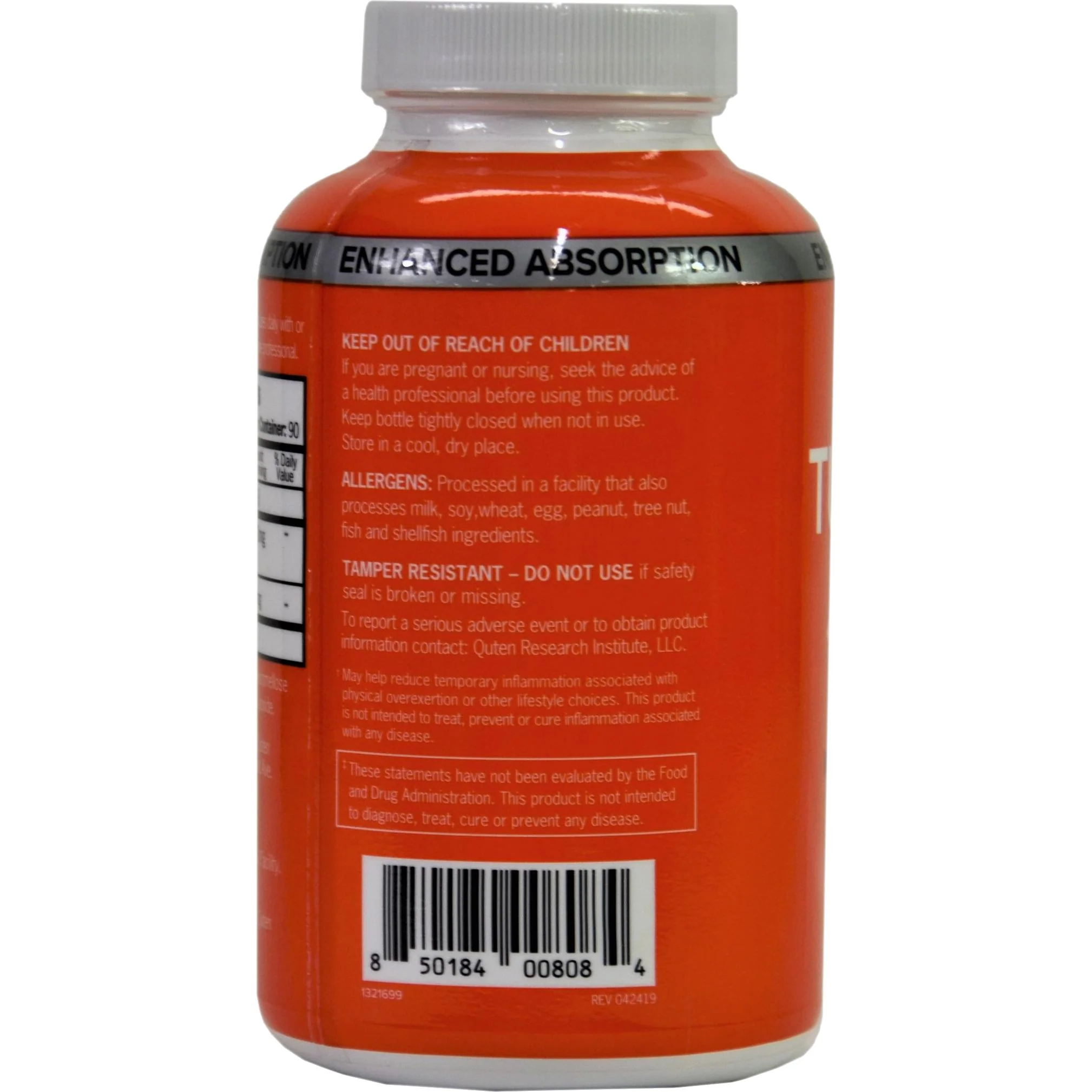 Qunol 1500mg Turmeric 180 Capsules - Image 3