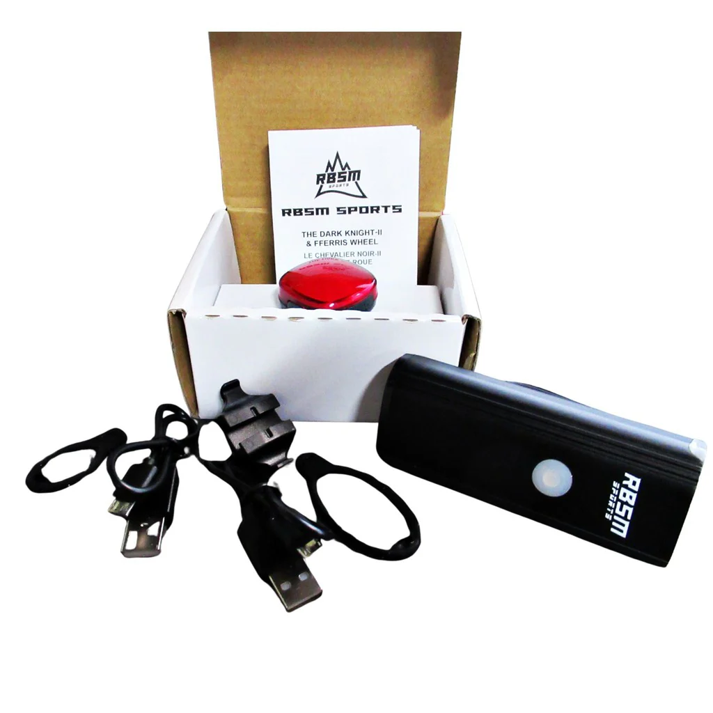 RBSM Sports Dark Knight Front And Back Rechargeable Bicycle Light - Image 8