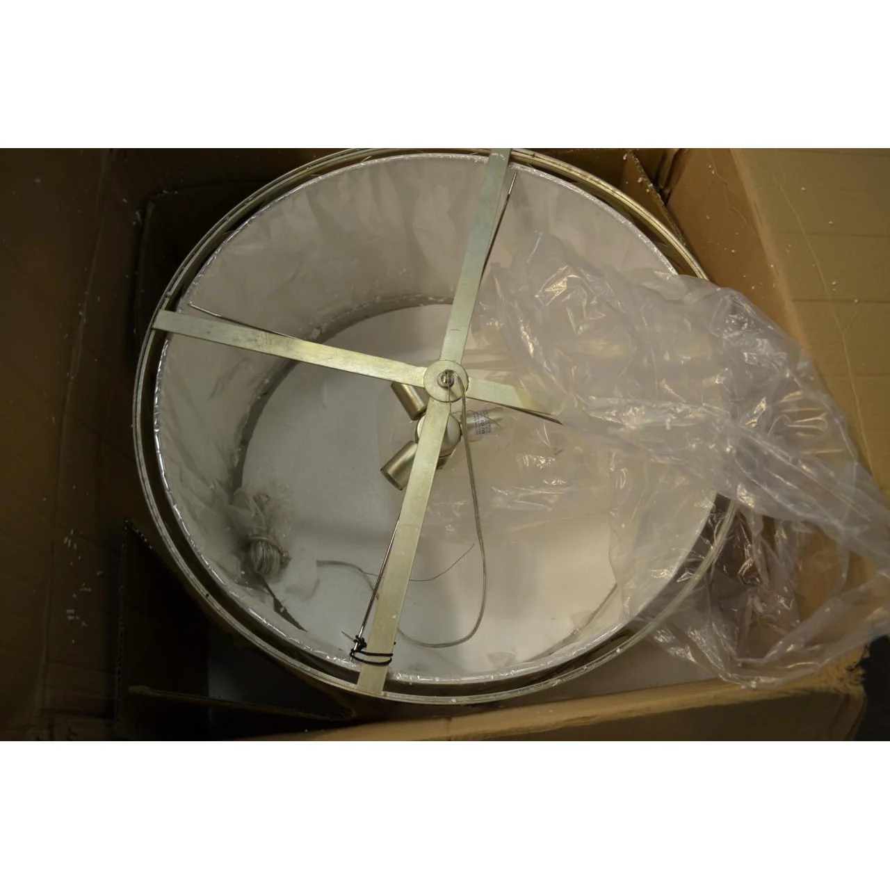 Regina Andrew Design Modern Glamour Silver Three-Light Chandelier - Image 6