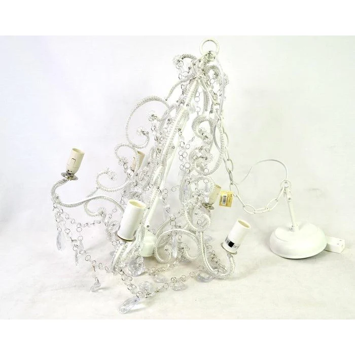 Renaissance2000 Shiny White Chandelier