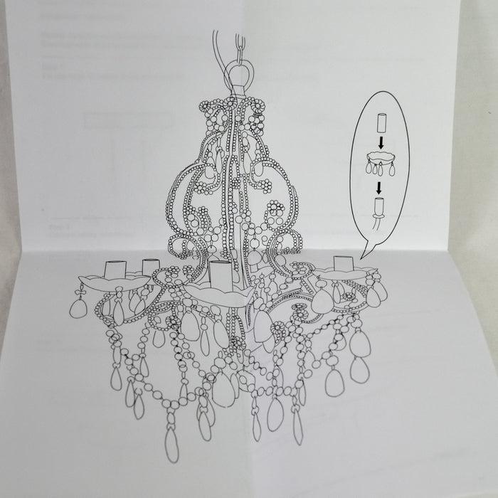 Renaissance2000 Shiny White Chandelier - Image 2