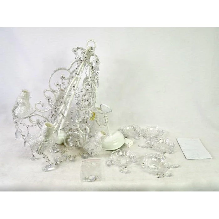 Renaissance2000 Shiny White Chandelier - Image 3