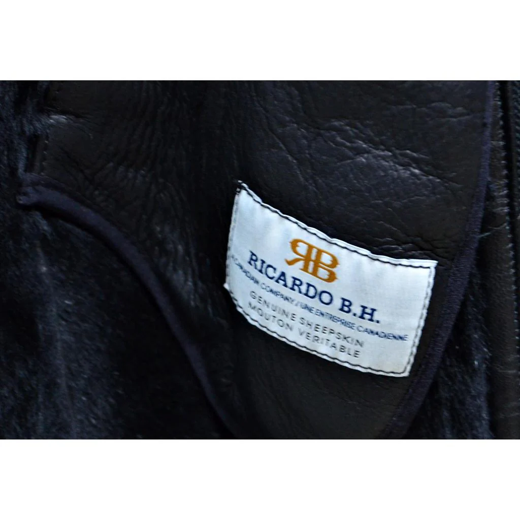 Ricardo B.H. Men's Sheepskin Jacket Black - Large - Image 4