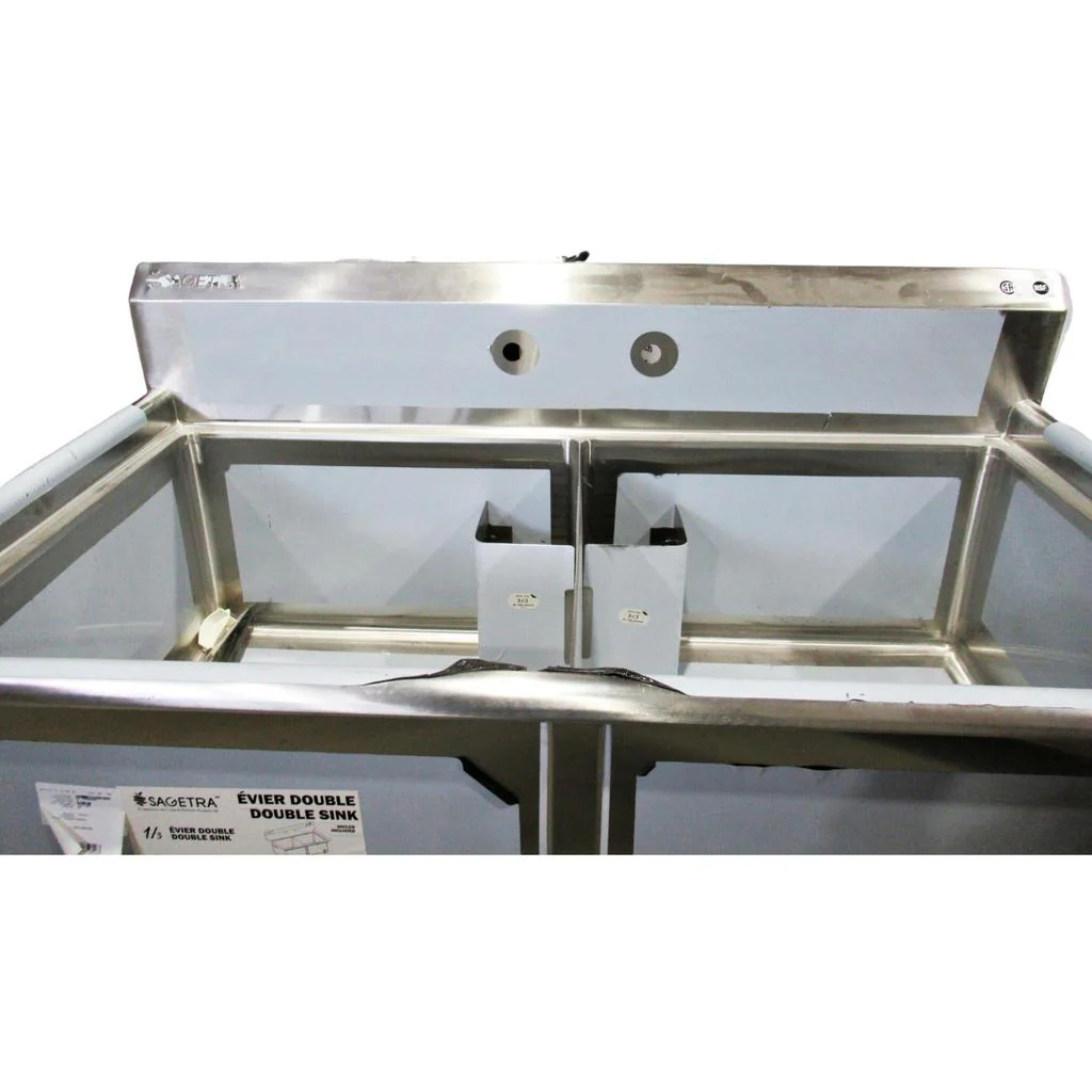 Sagetra Stainless Steel Double Sink - Image 5