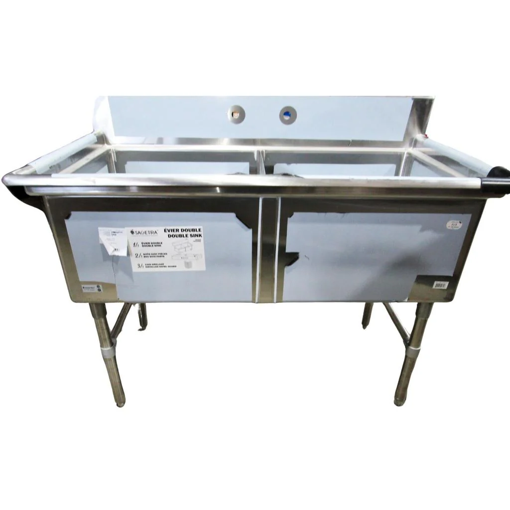 Sagetra Stainless Steel Double Sink - Image 6
