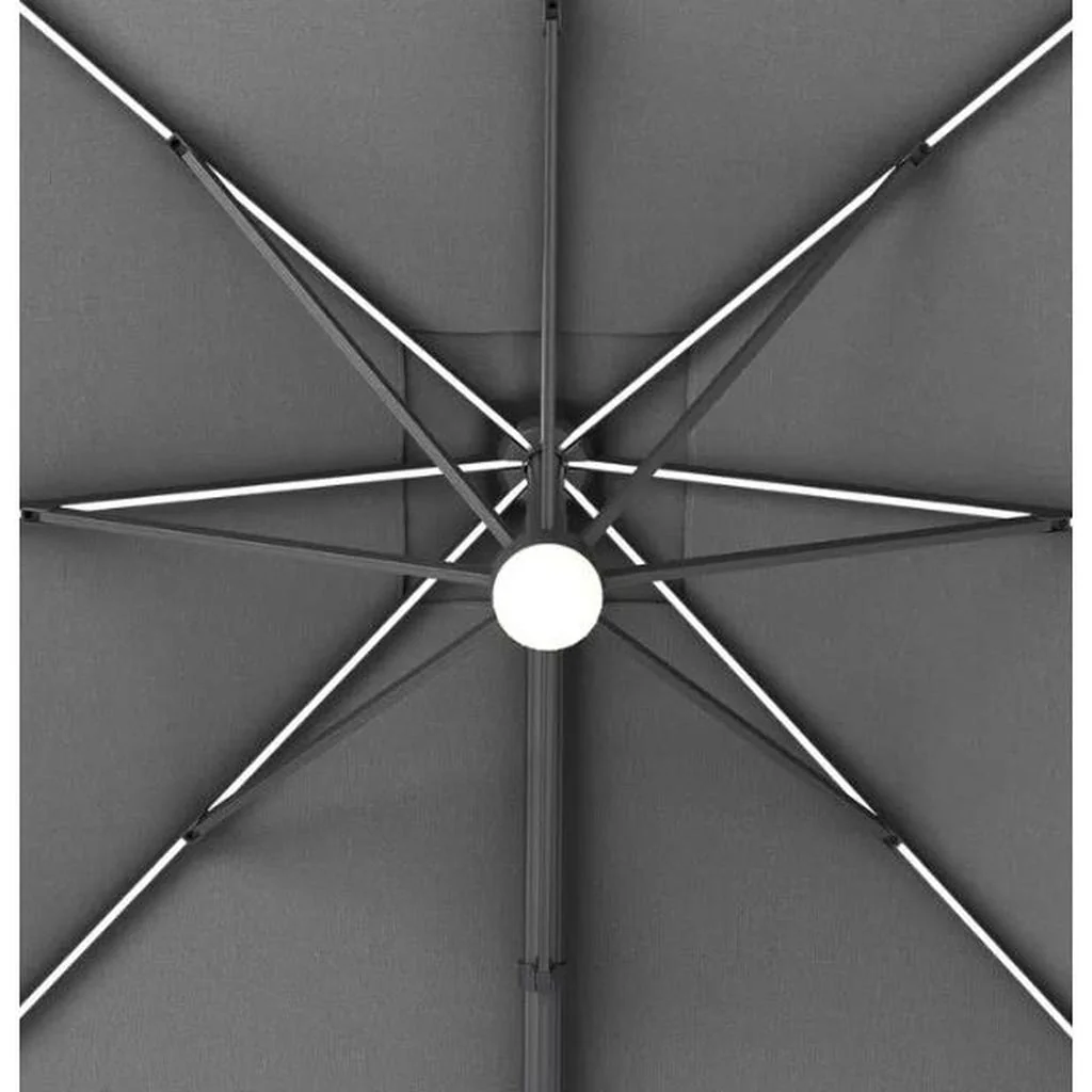 Seasons Sentry 10ft (3m) Square Cantilever Parasol Gray - Image 3