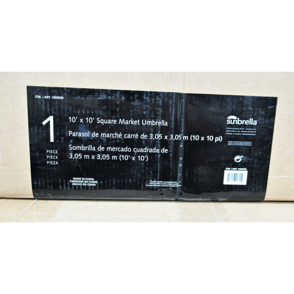 Seasons Sentry 3.04 m (10 ft.) Square Market Umbrella Dove - Image 5