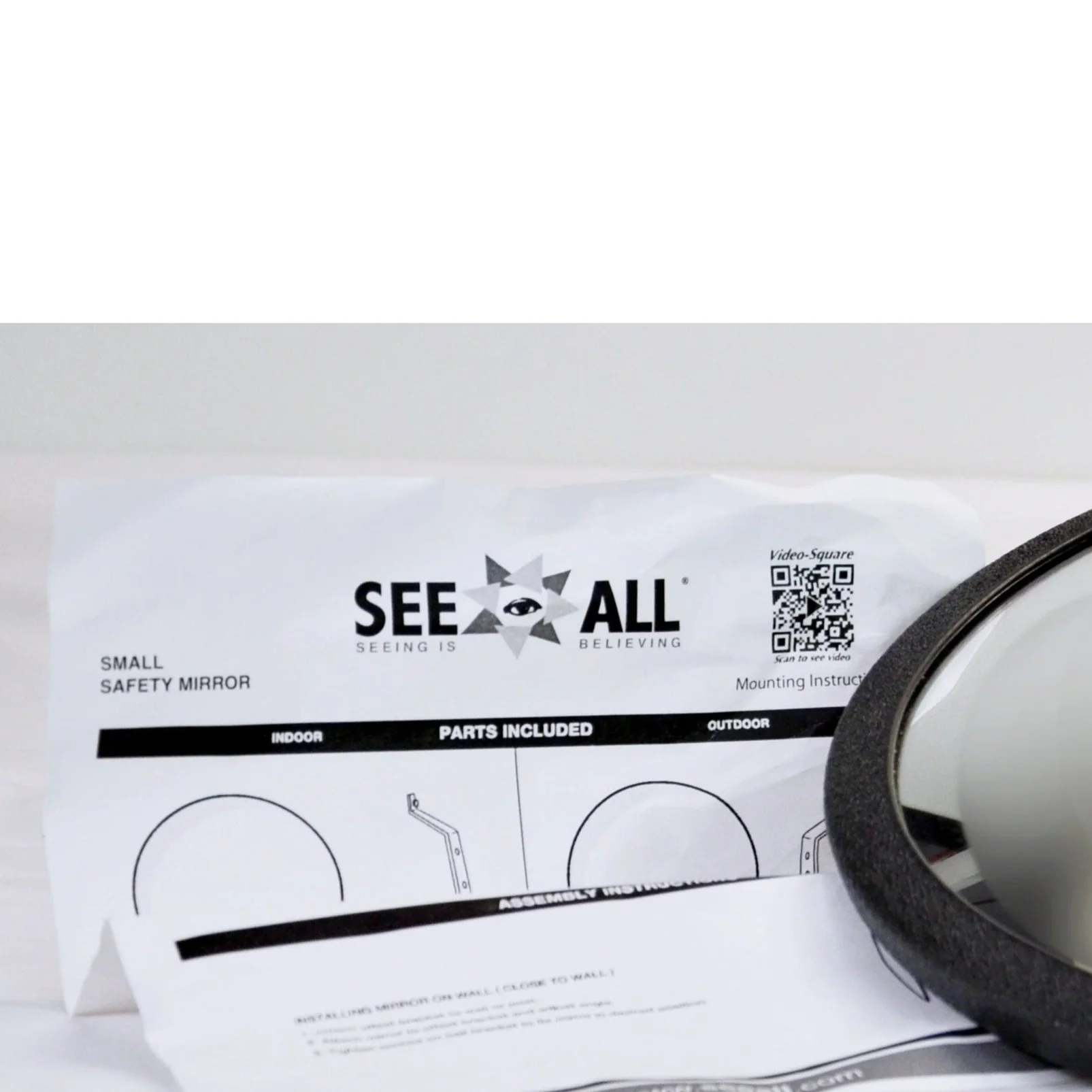 See All Circular Glass - Heavy Duty - Outdoor 12" Mirror - Image 5
