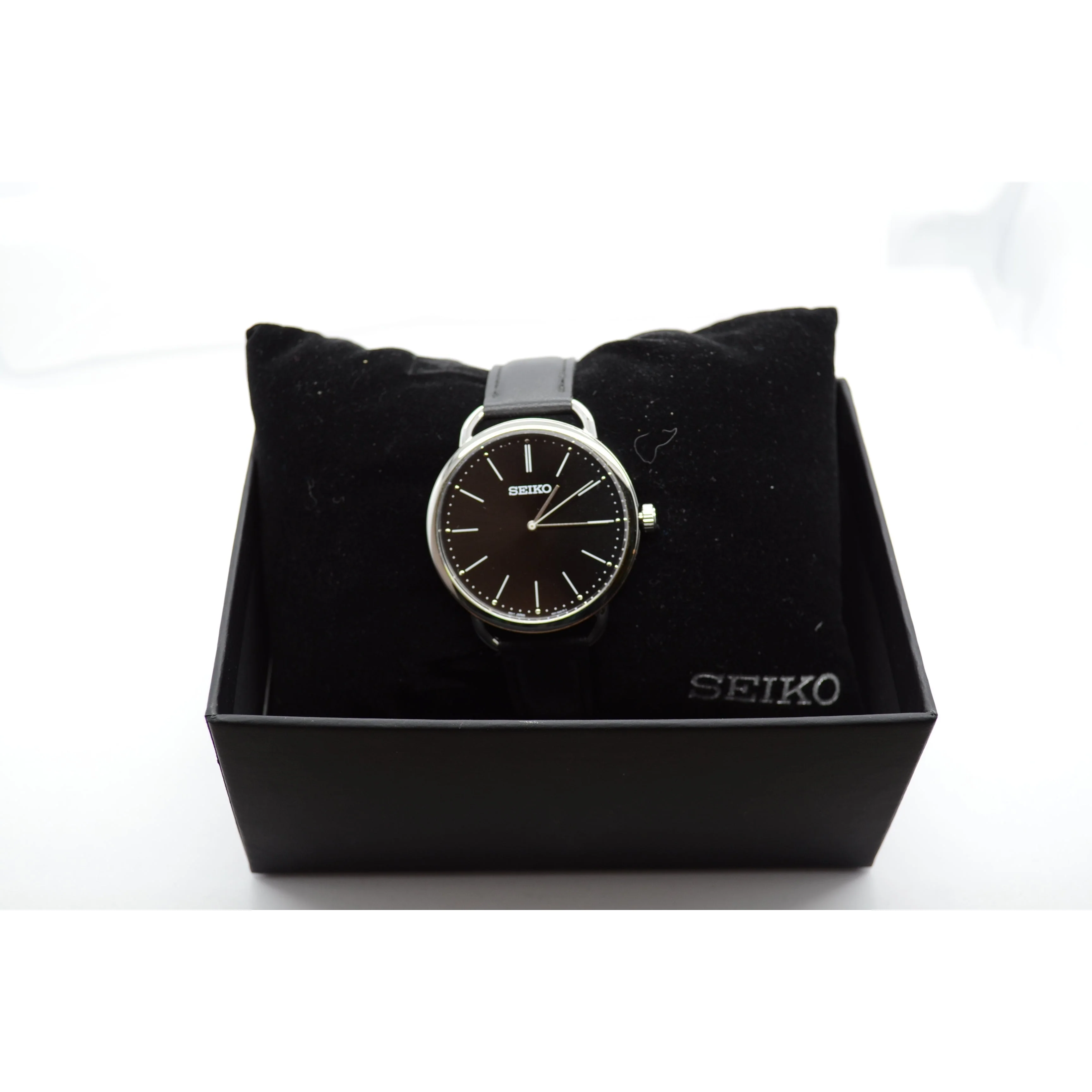 Seiko Men’s Black Dial SUR233P1 Modern Dress Watch - Image 3