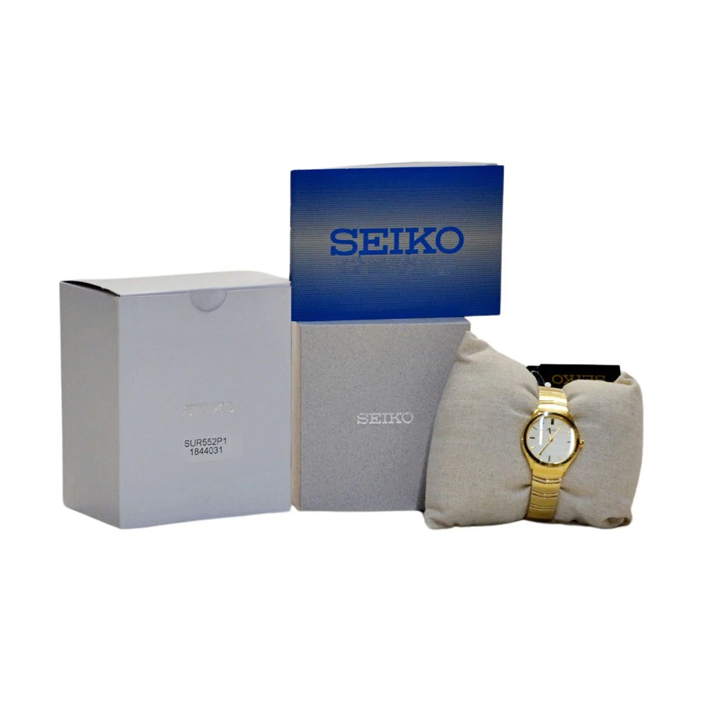 Seiko Ladies Classic Watch SUR552P1 - Gold Tone