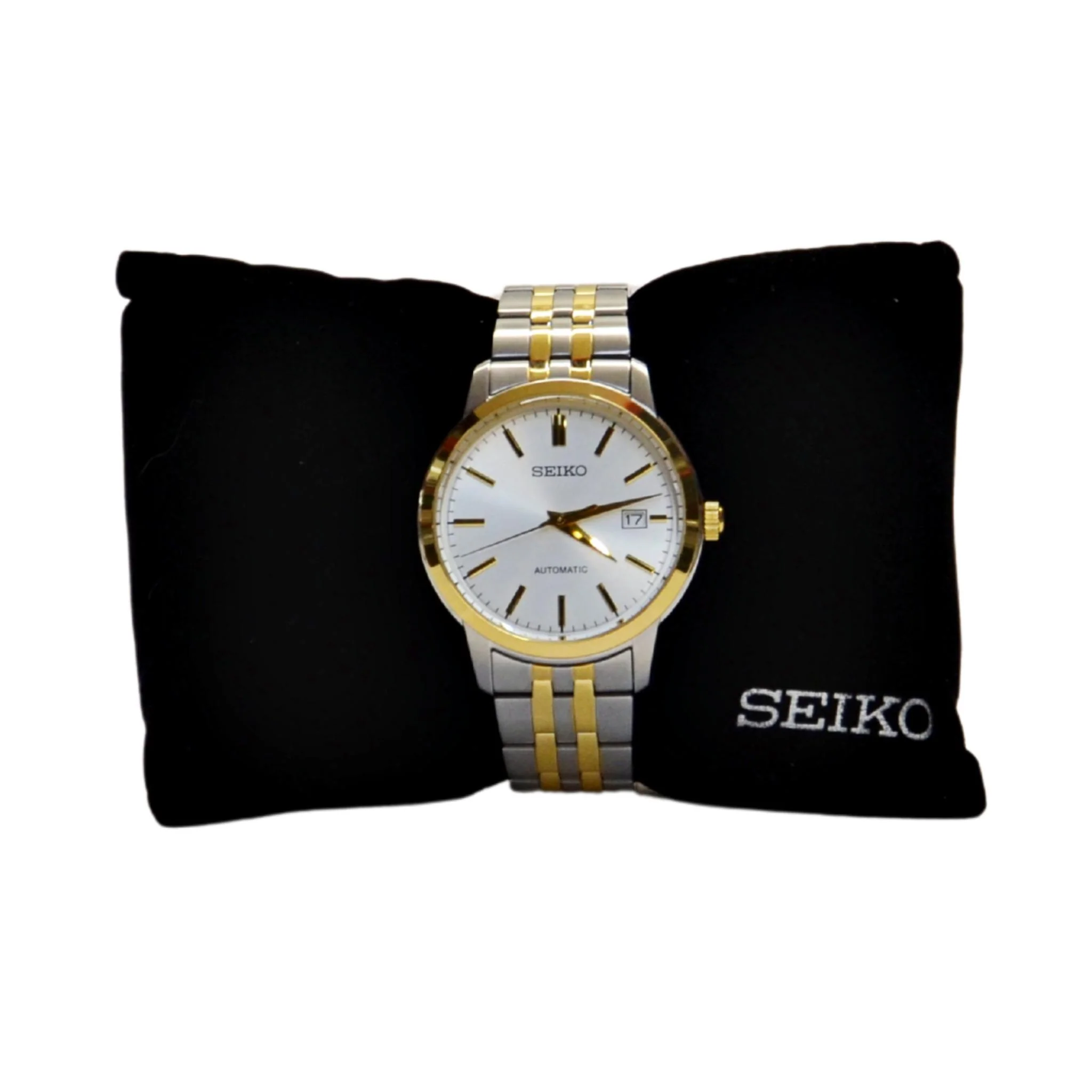 Seiko Men's Analog Automatic Watch SRPH92K1 - Silver/Gold - Image 2