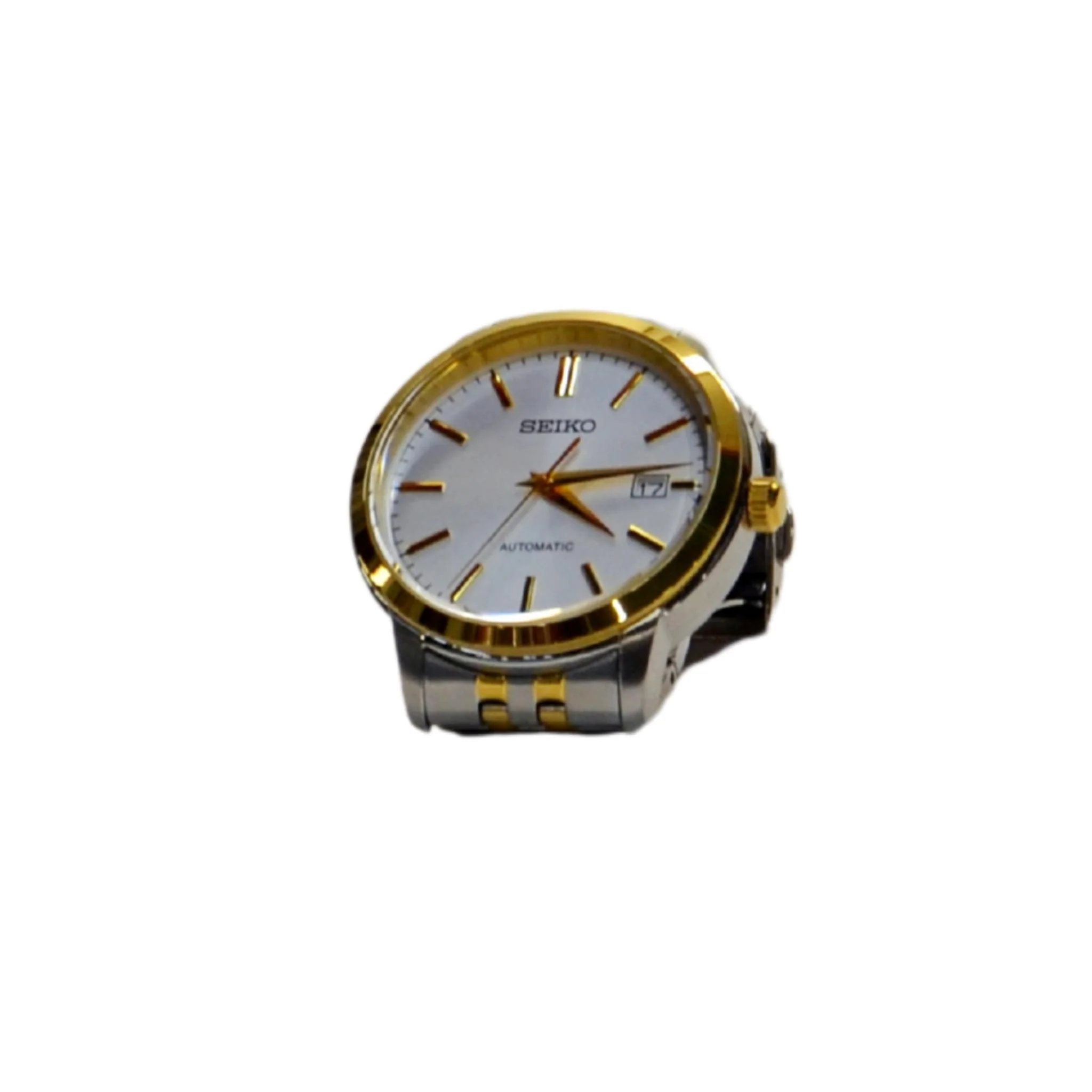Seiko Men's Analog Automatic Watch SRPH92K1 - Silver/Gold - Image 3