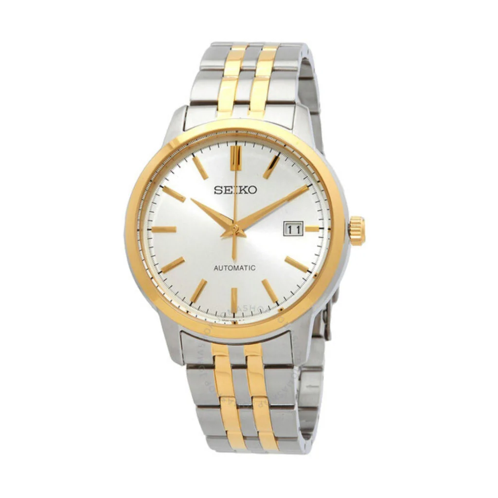 Seiko Men's Analog Automatic Watch SRPH92K1 - Two Tone