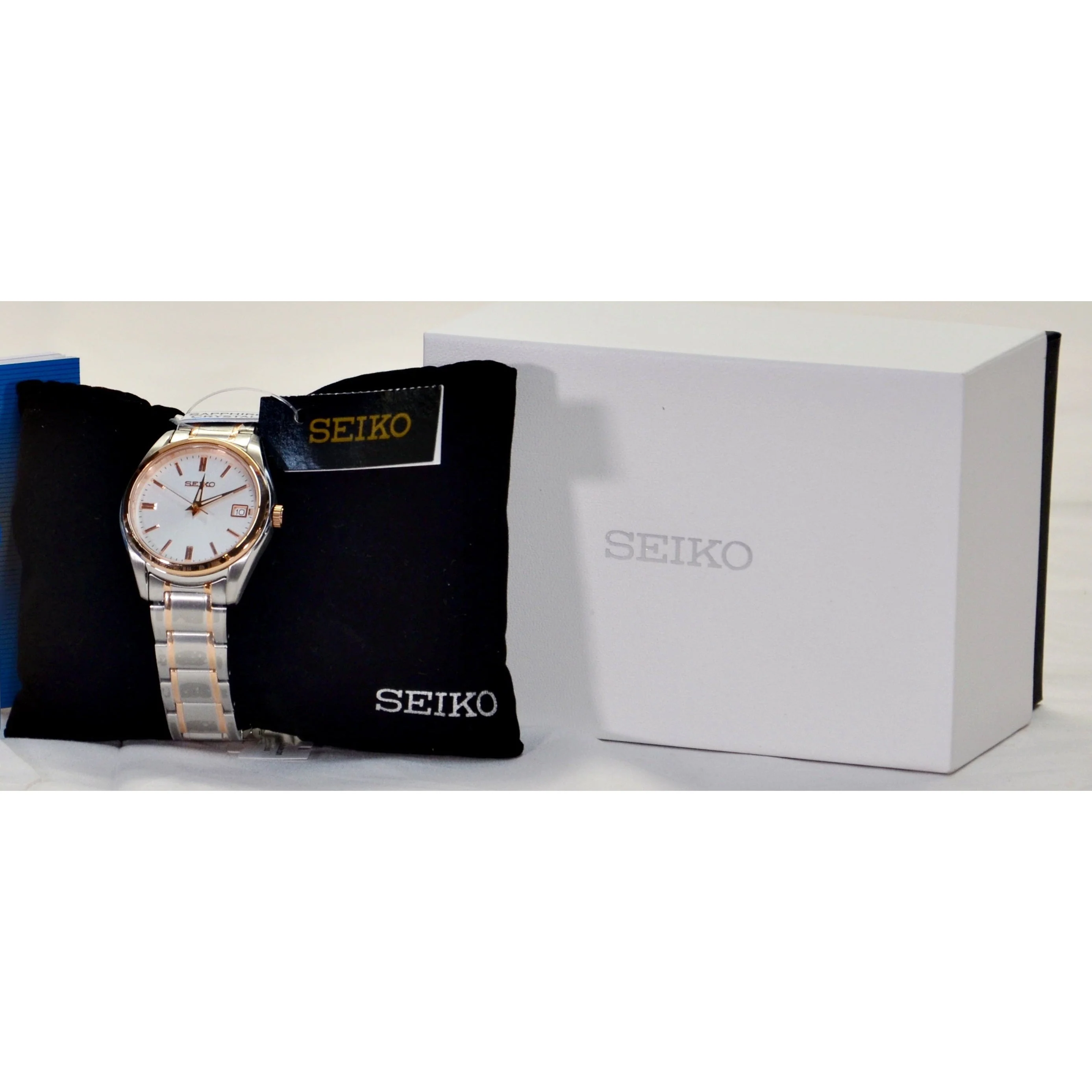 Seiko SUR322 Quartz Men's Watch, Silver & Rose Gold - Image 4