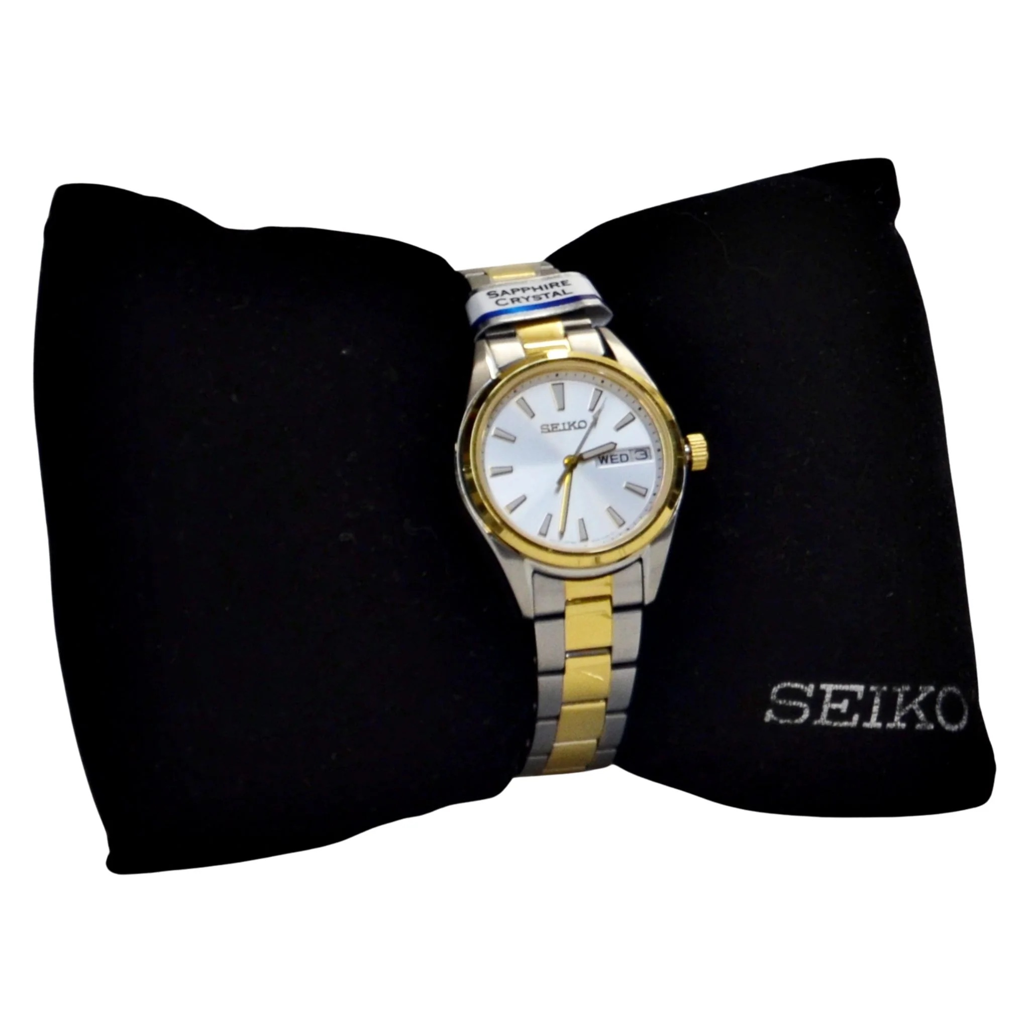 Seiko Ladies Watch Two-Tone White Dial SUR454P1F - Image 2
