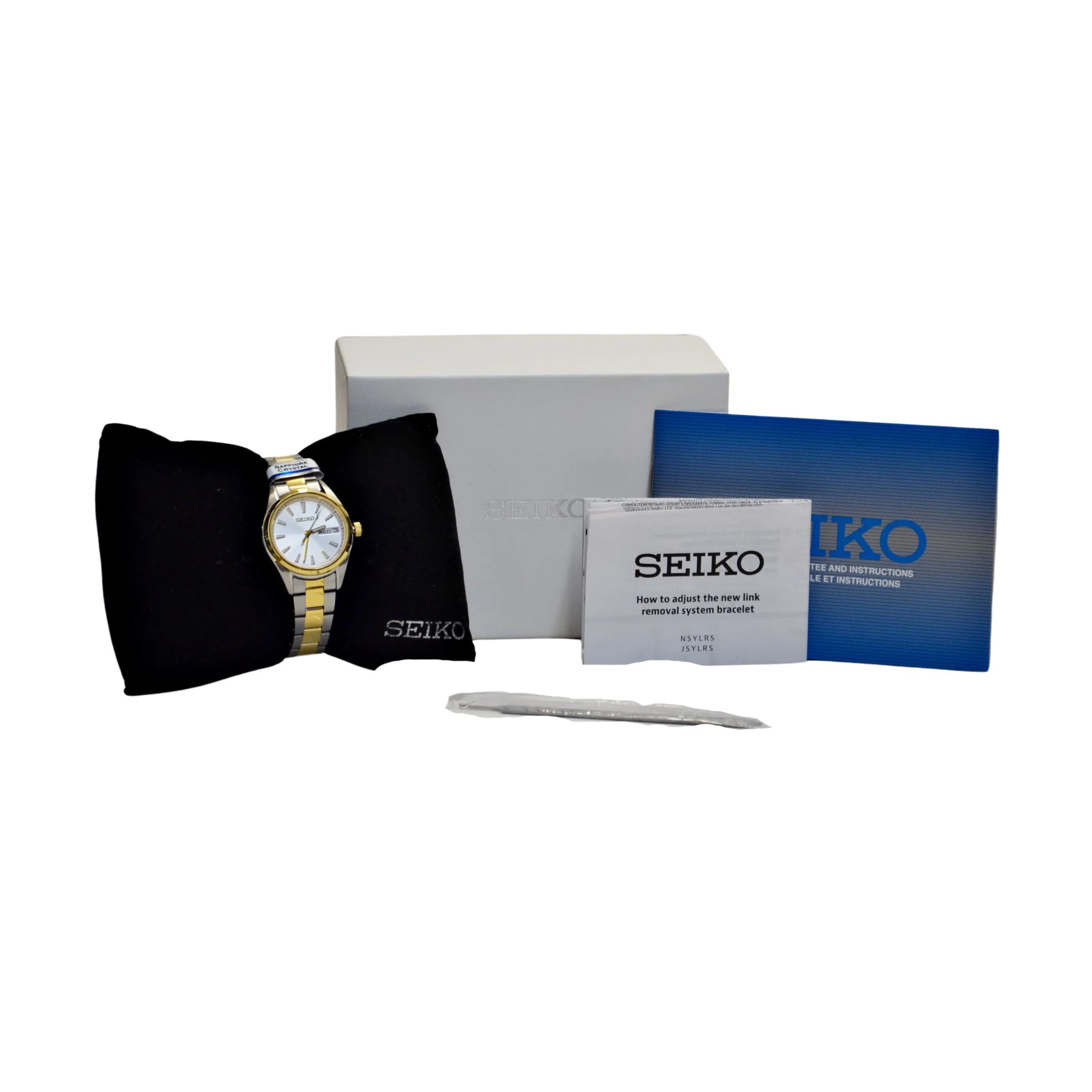 Seiko Ladies Watch Two-Tone White Dial SUR454P1F - Image 3